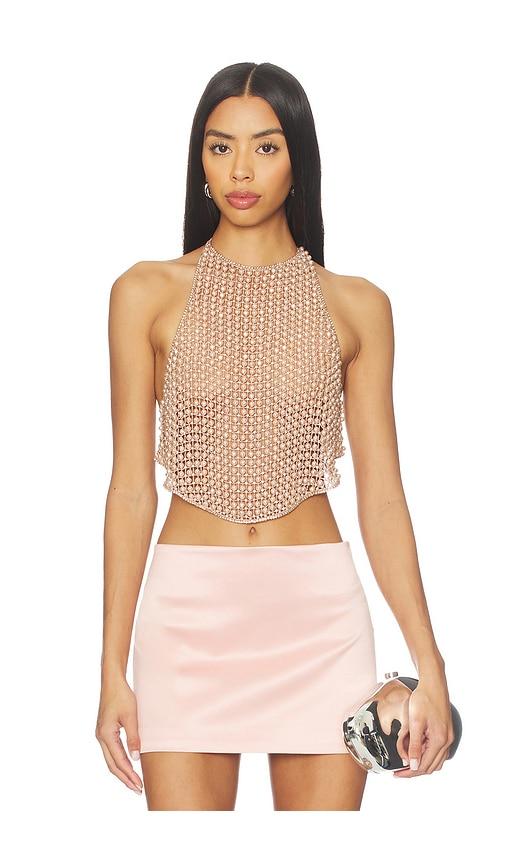 may mashiah zoe top in pink.