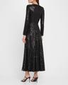 maya a-line sequin midi dress