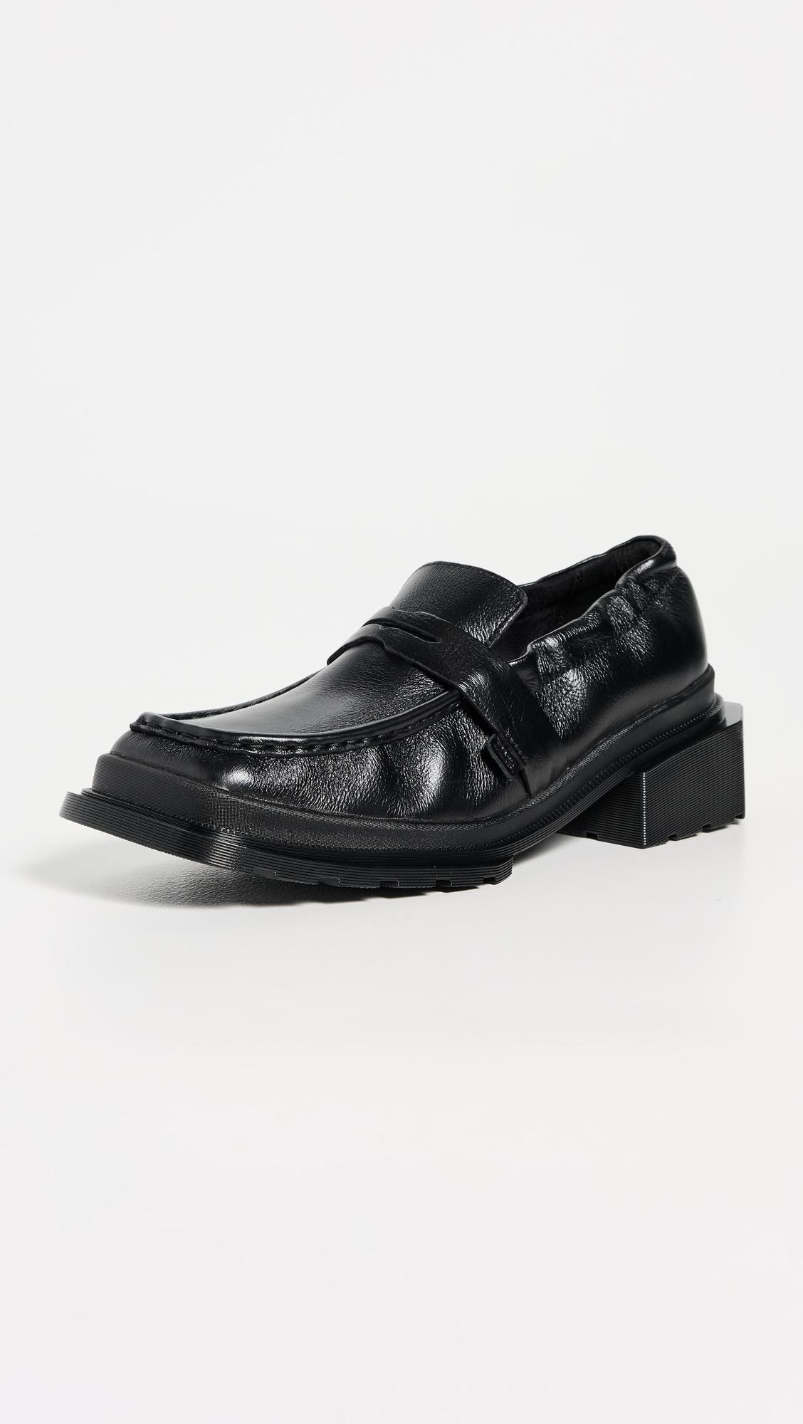 maybole loafers black milled gloss