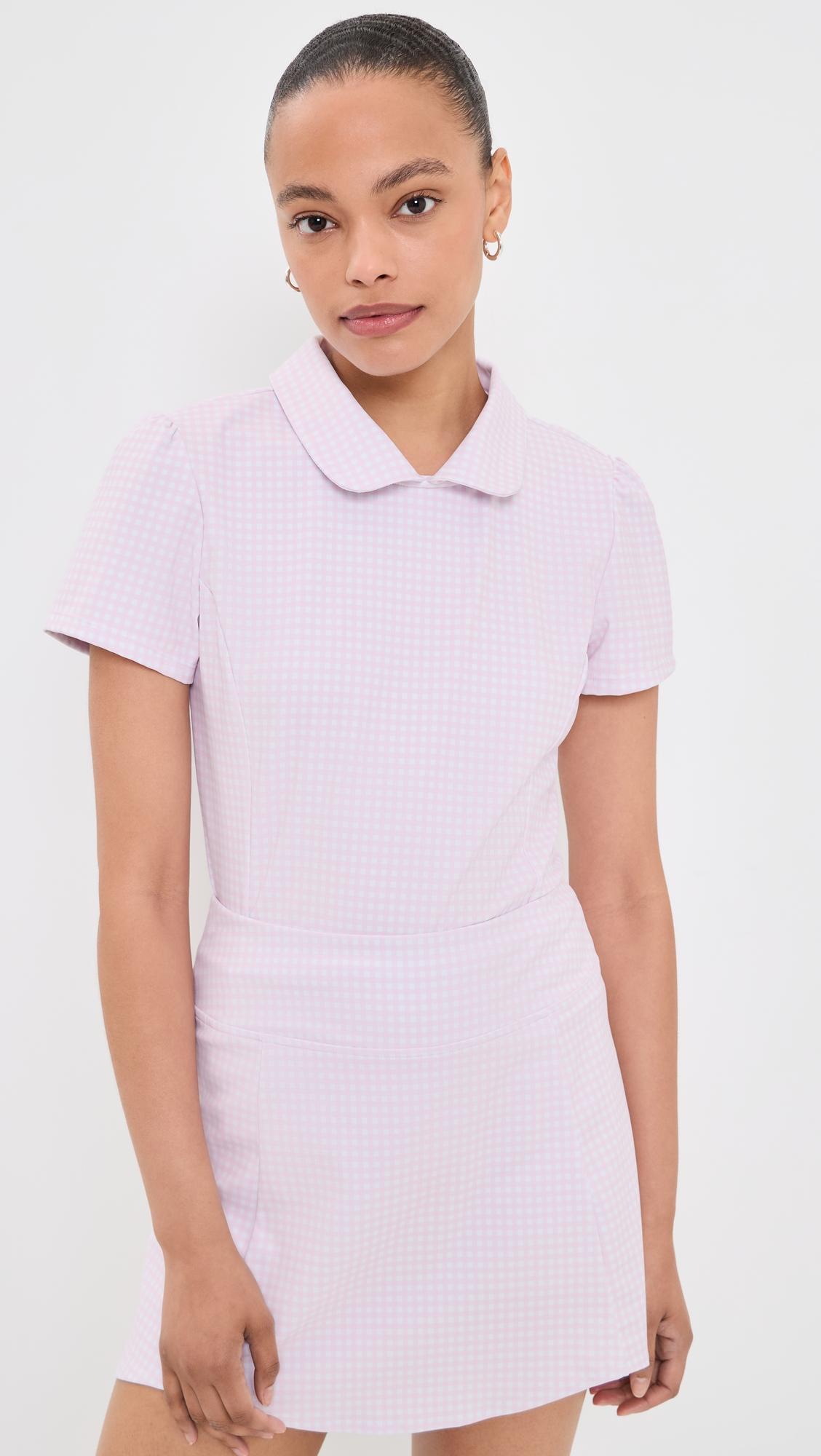 mayfair short sleeve gingham top