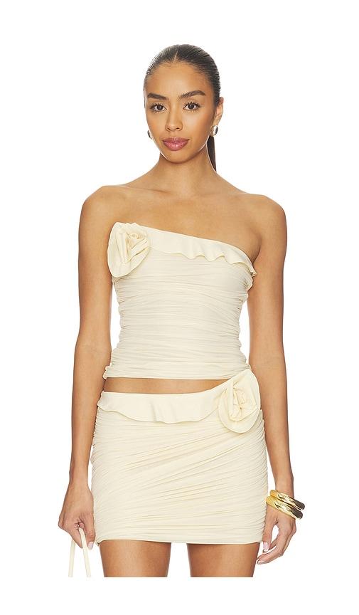 maygel coronel albura top in yellow.