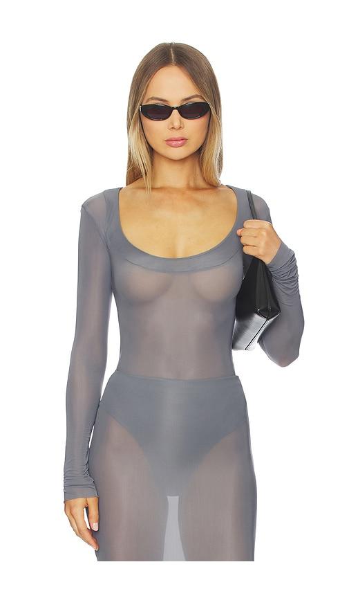 maygel coronel milo top in charcoal.