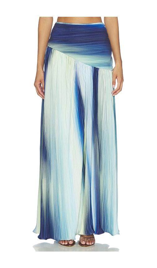 mayle vasquez onda skirt in blue,green.