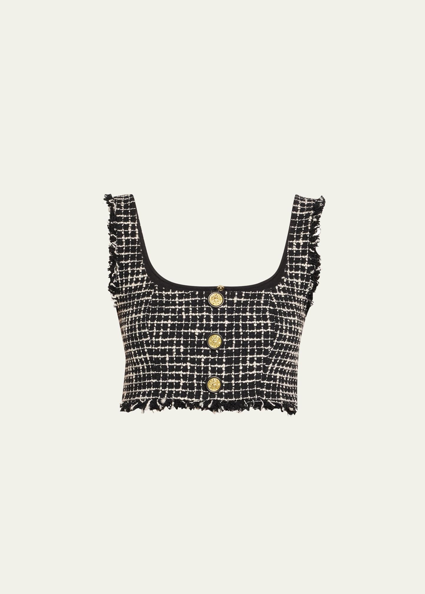 mayline tweed bralette top