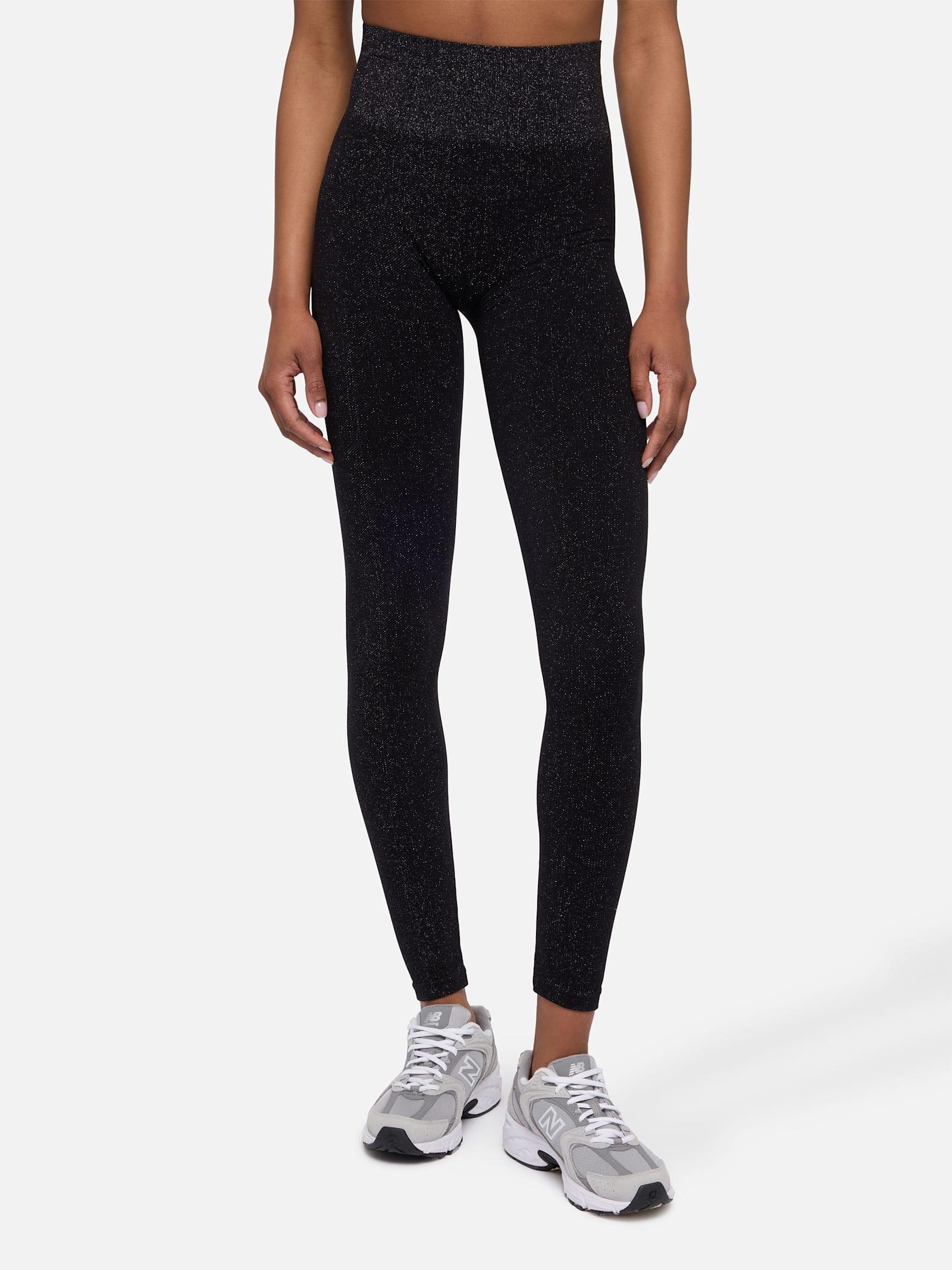 mc2 saint barth black lurex legging avice