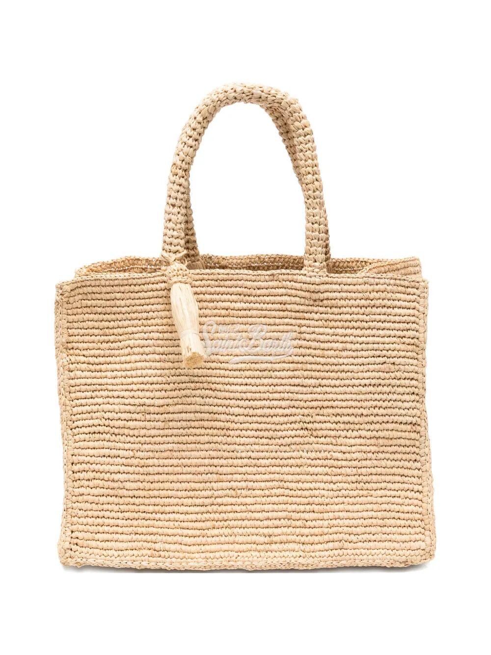 mc2 saint barth colette raffia multicolour bag - women