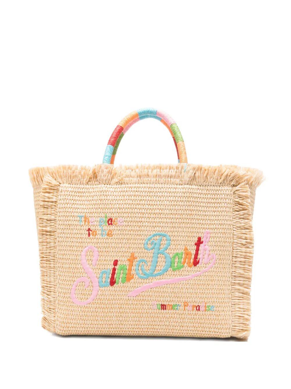 mc2 saint barth colette straw n multicolour co pp pe bag - women