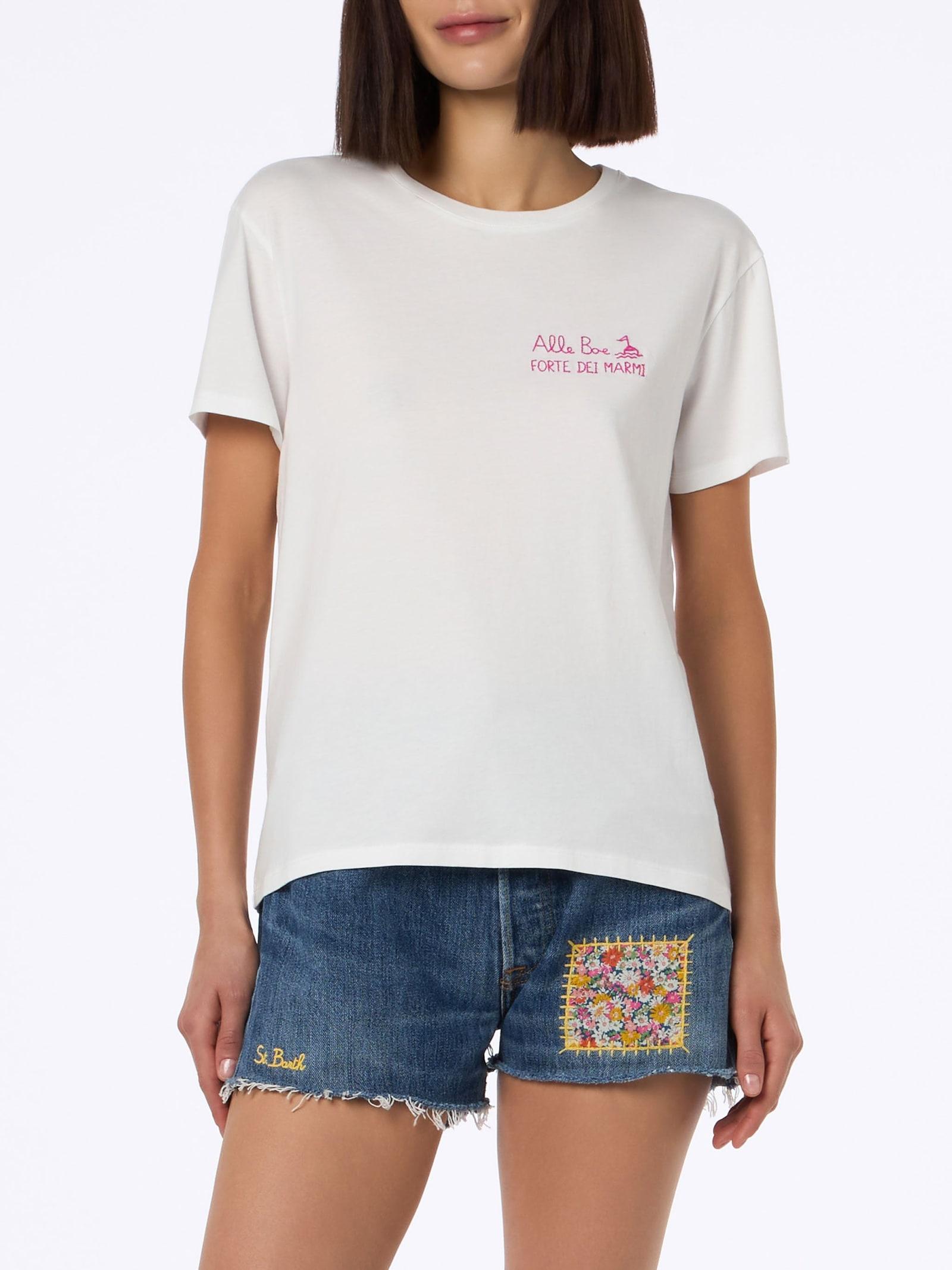 mc2 saint barth emilie cotton baciami alle boe t-shirt special edition