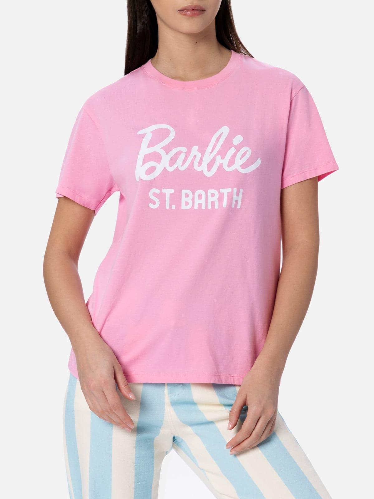 mc2 saint barth emilie cotton t-shirt with barbie print special edition