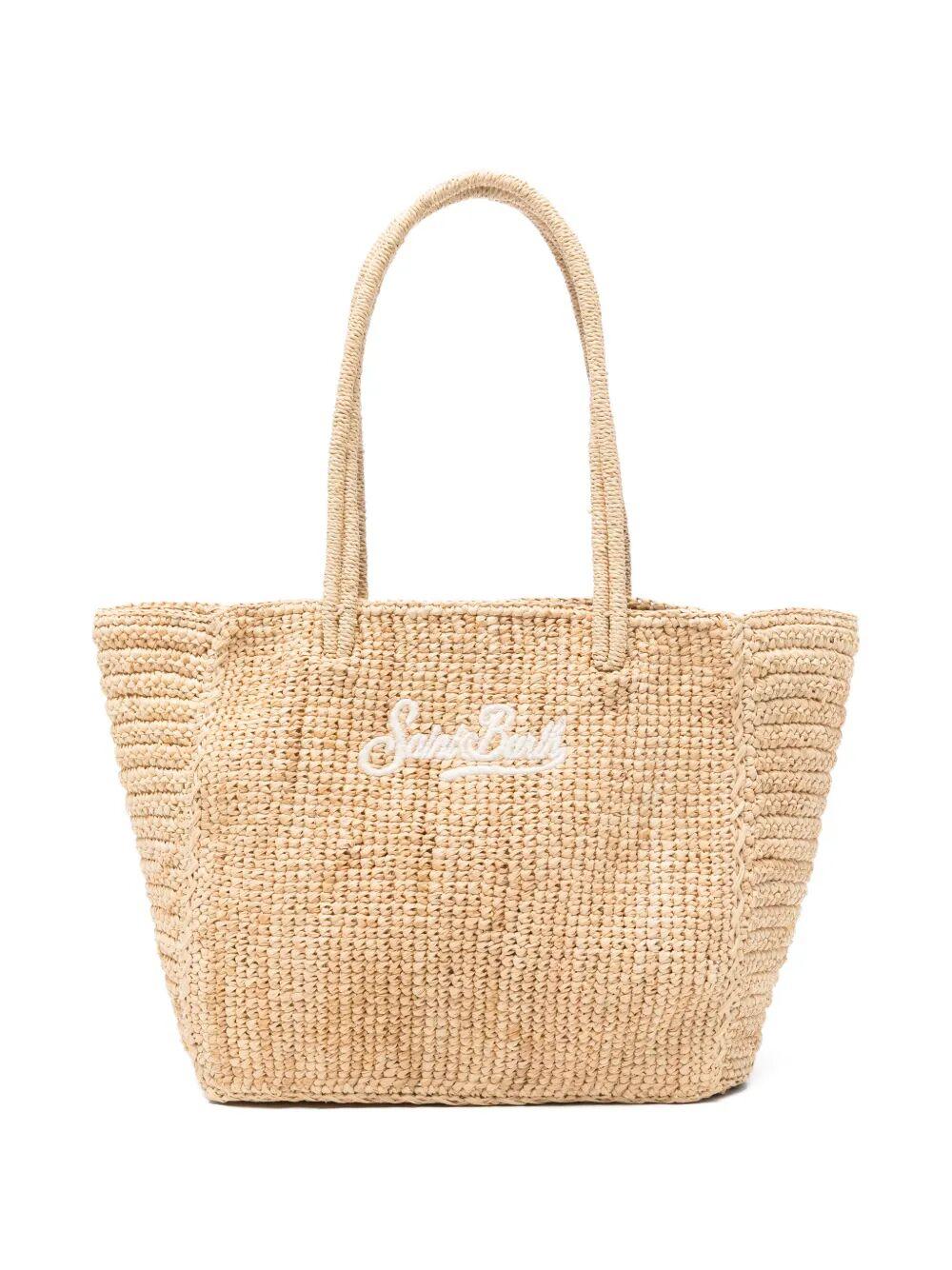 mc2 saint barth handbag raffia mid multicolour bag - women