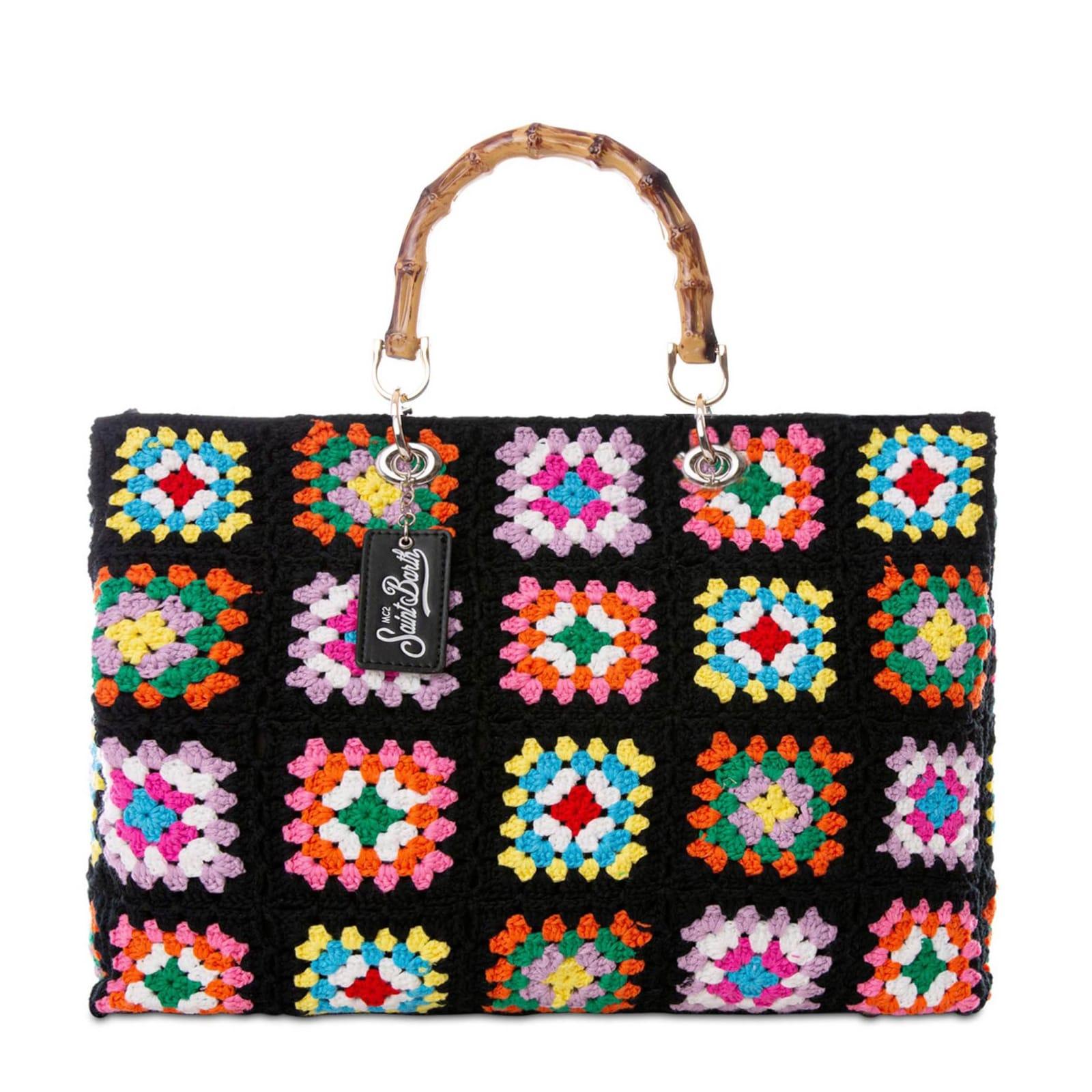 mc2 saint barth handmade tiles crochet bag victoria