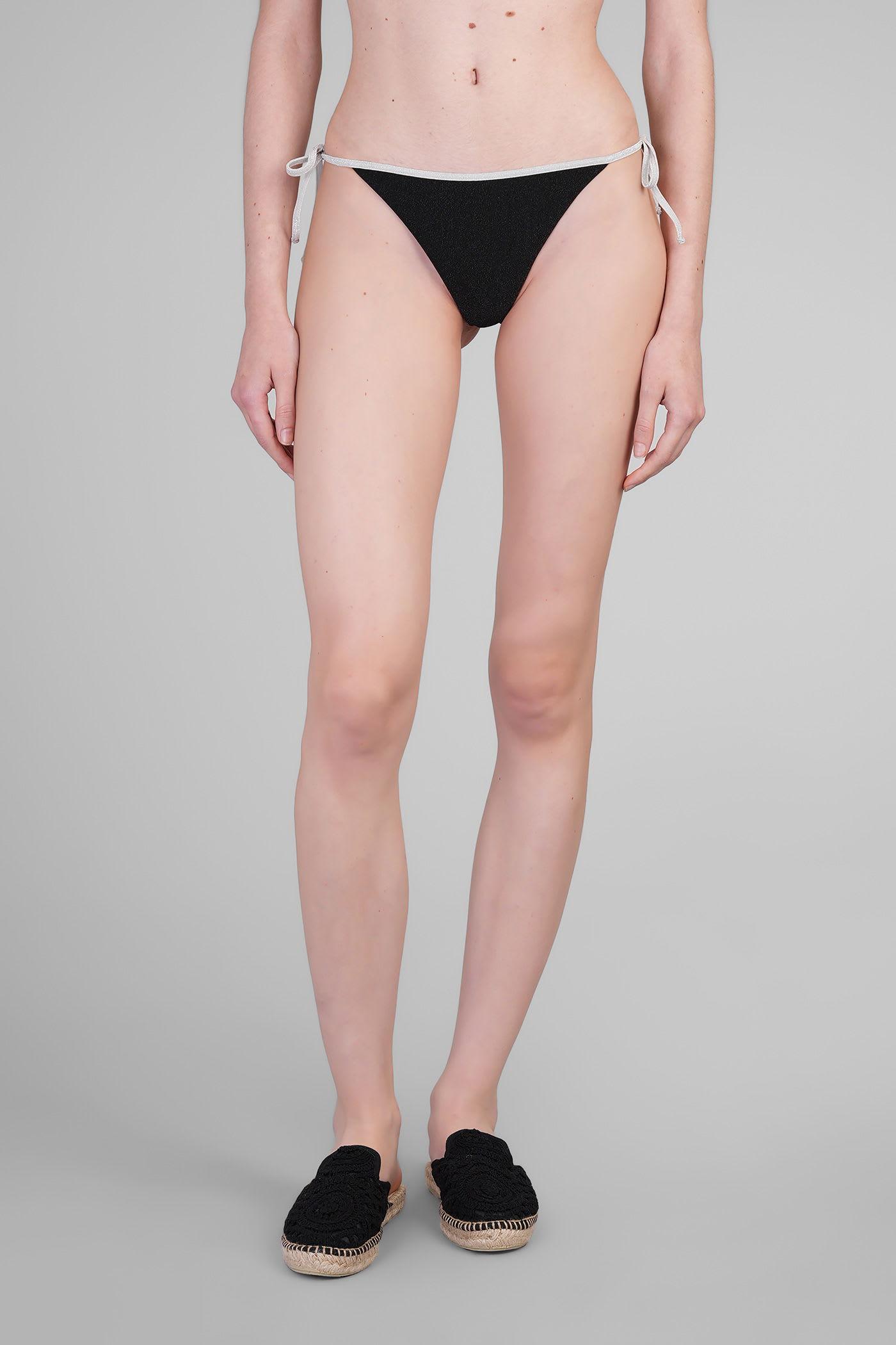 mc2 saint barth marielle string beachwear in black viscose