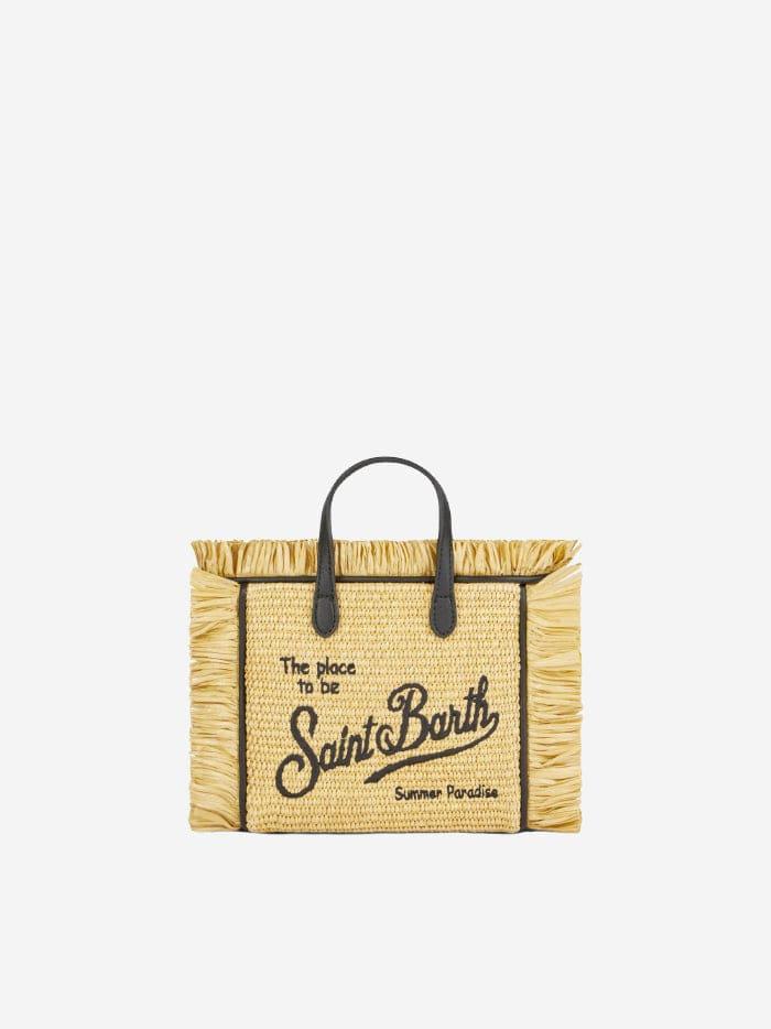 mc2 saint barth mini vanity straw bag with embroidery