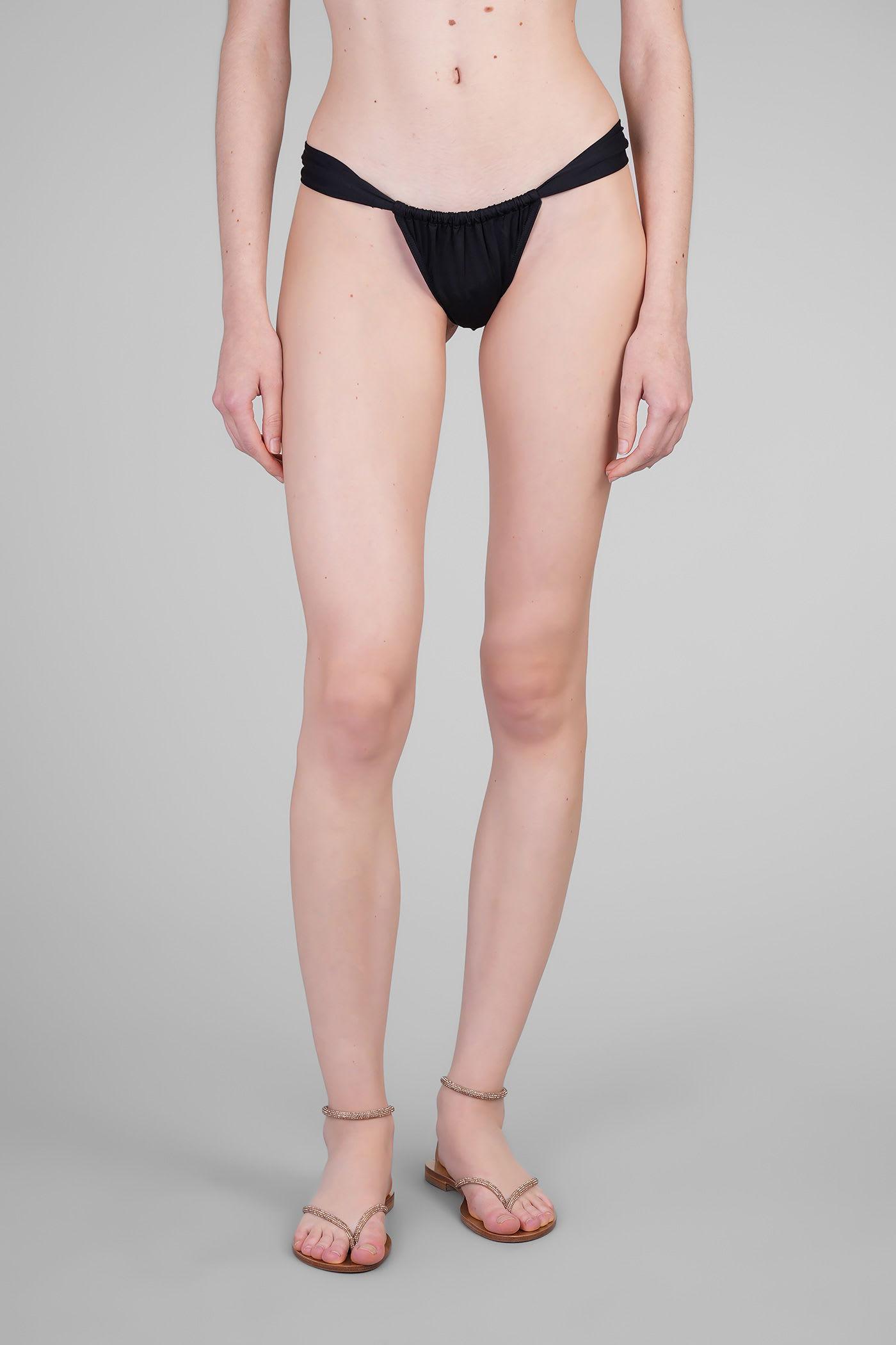 mc2 saint barth noelle beachwear in black polyamide