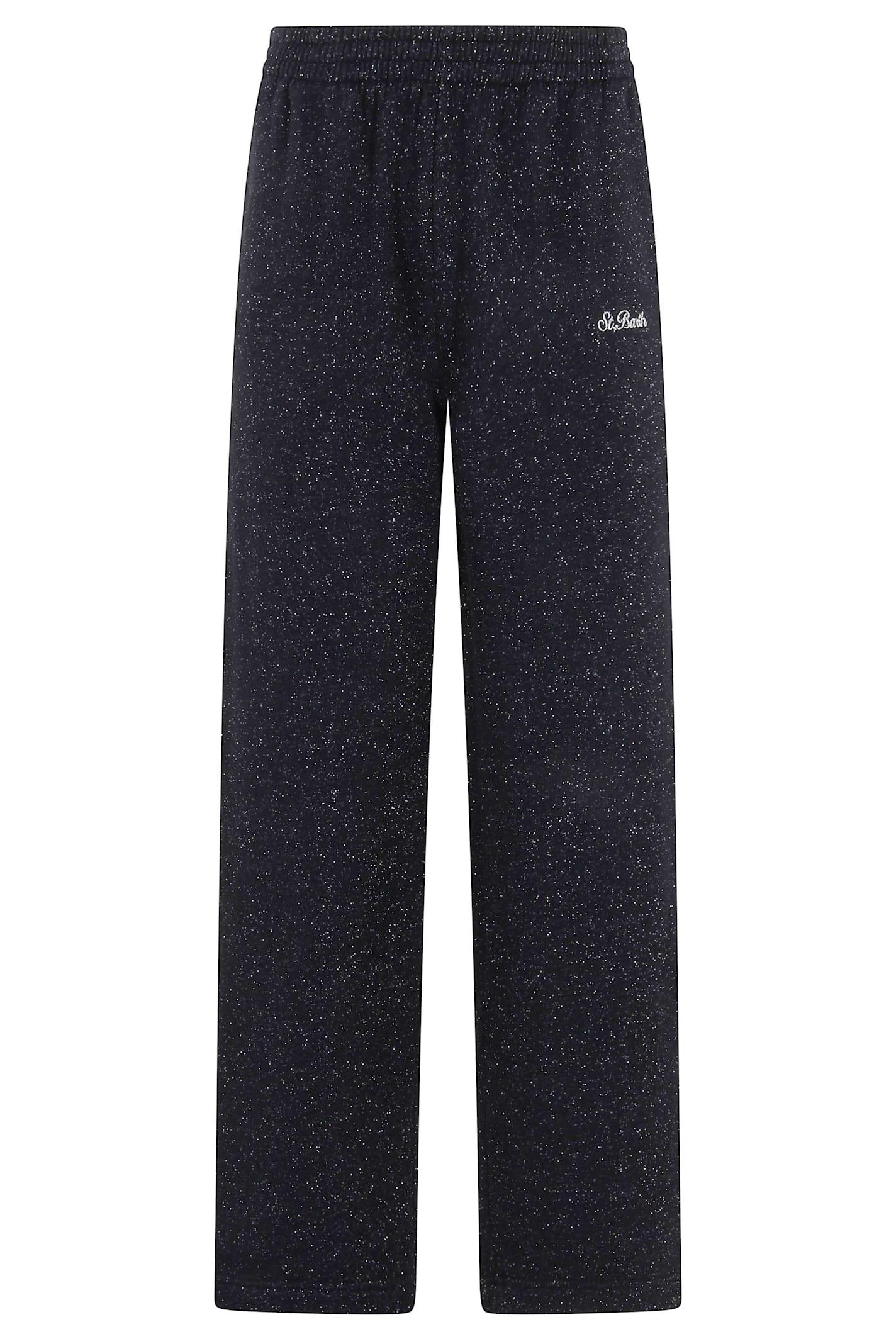 mc2 saint barth pant in lurex fleece