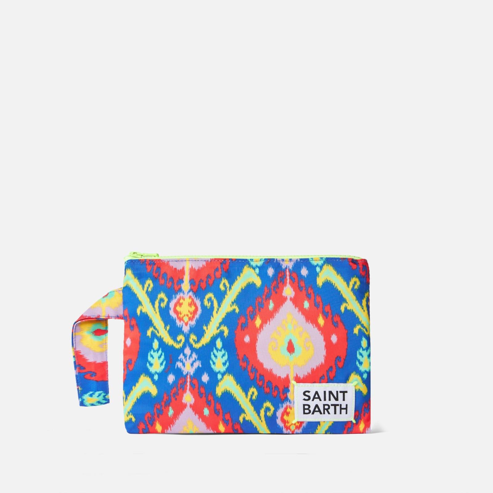 mc2 saint barth pareasy nylon pochette with ikat print