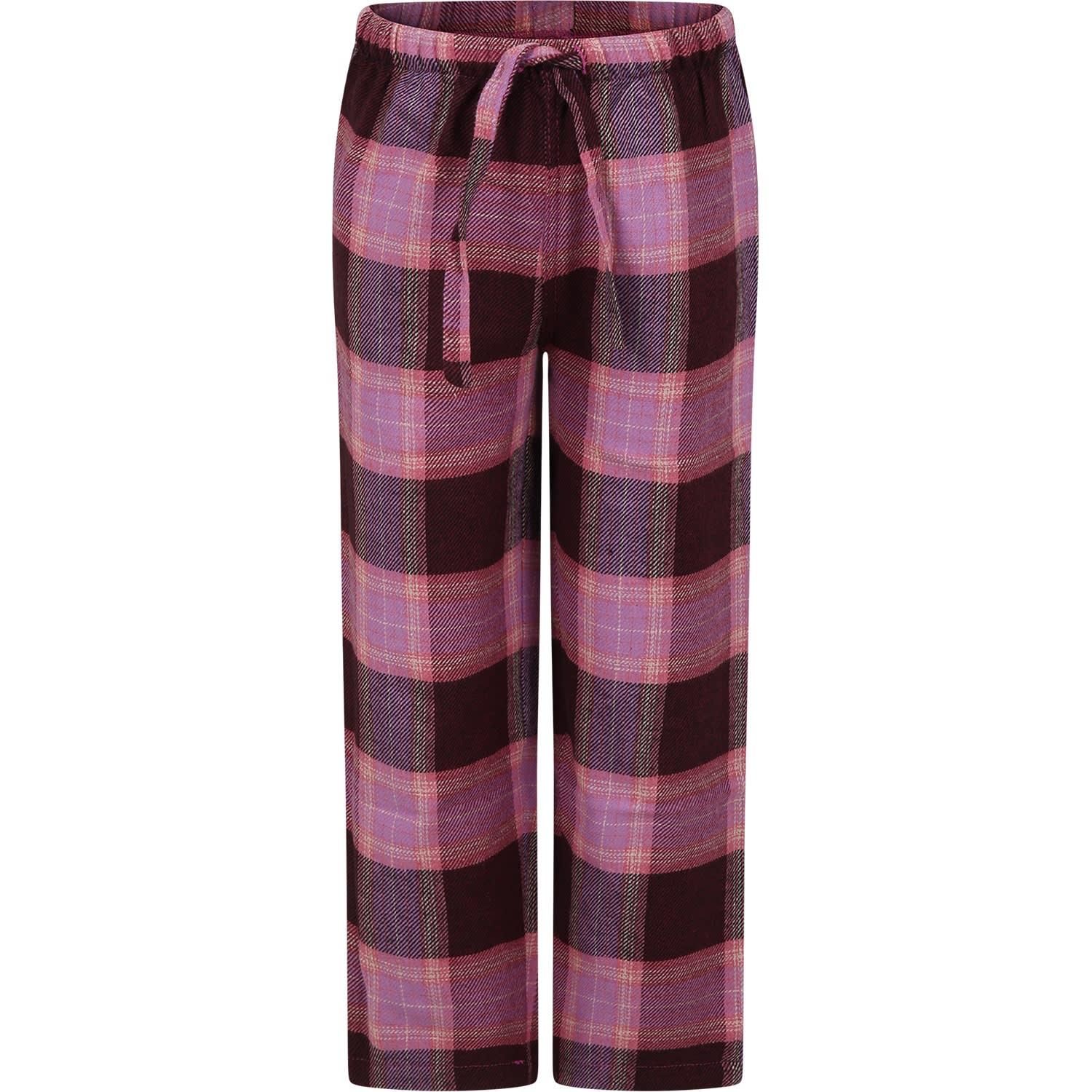 mc2 saint barth pink pajamas trousers for girl
