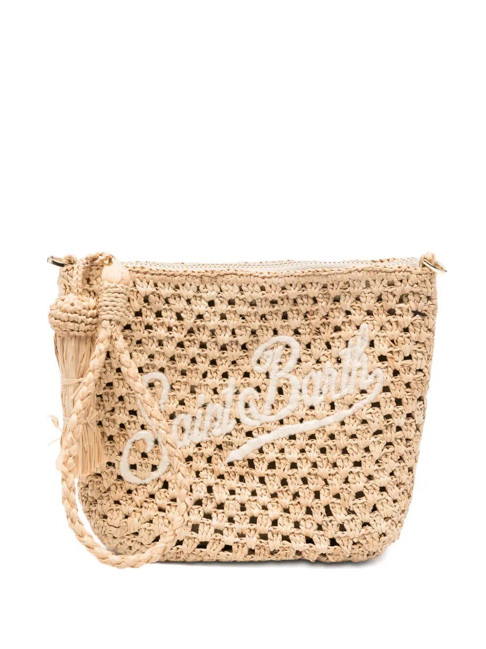 mc2 saint barth raffia pouch multicolour bag - women