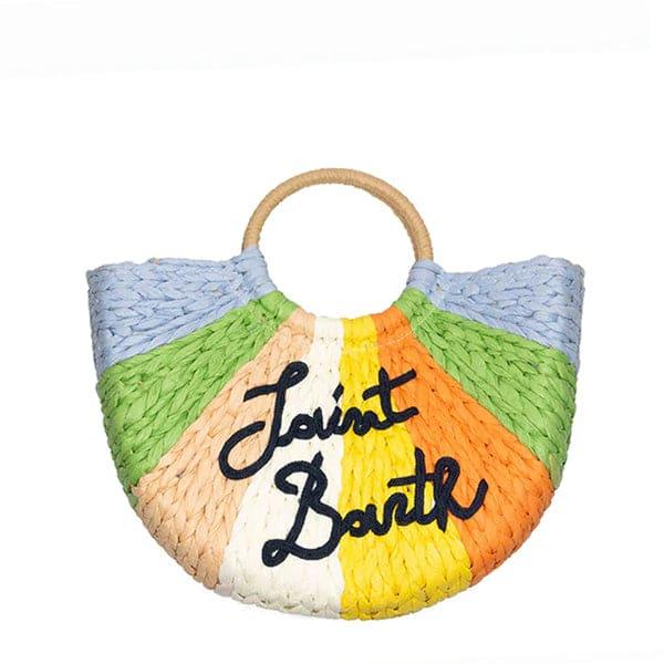 mc2 saint barth straw bag with round handle greta