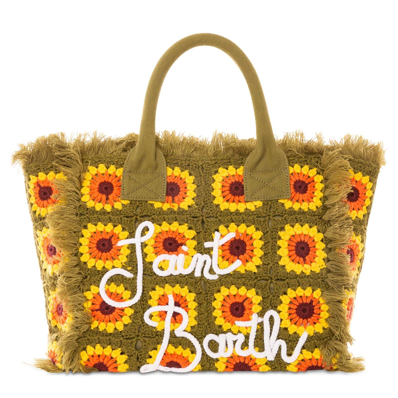 mc2 saint barth vanity crochet flower shoulder bag