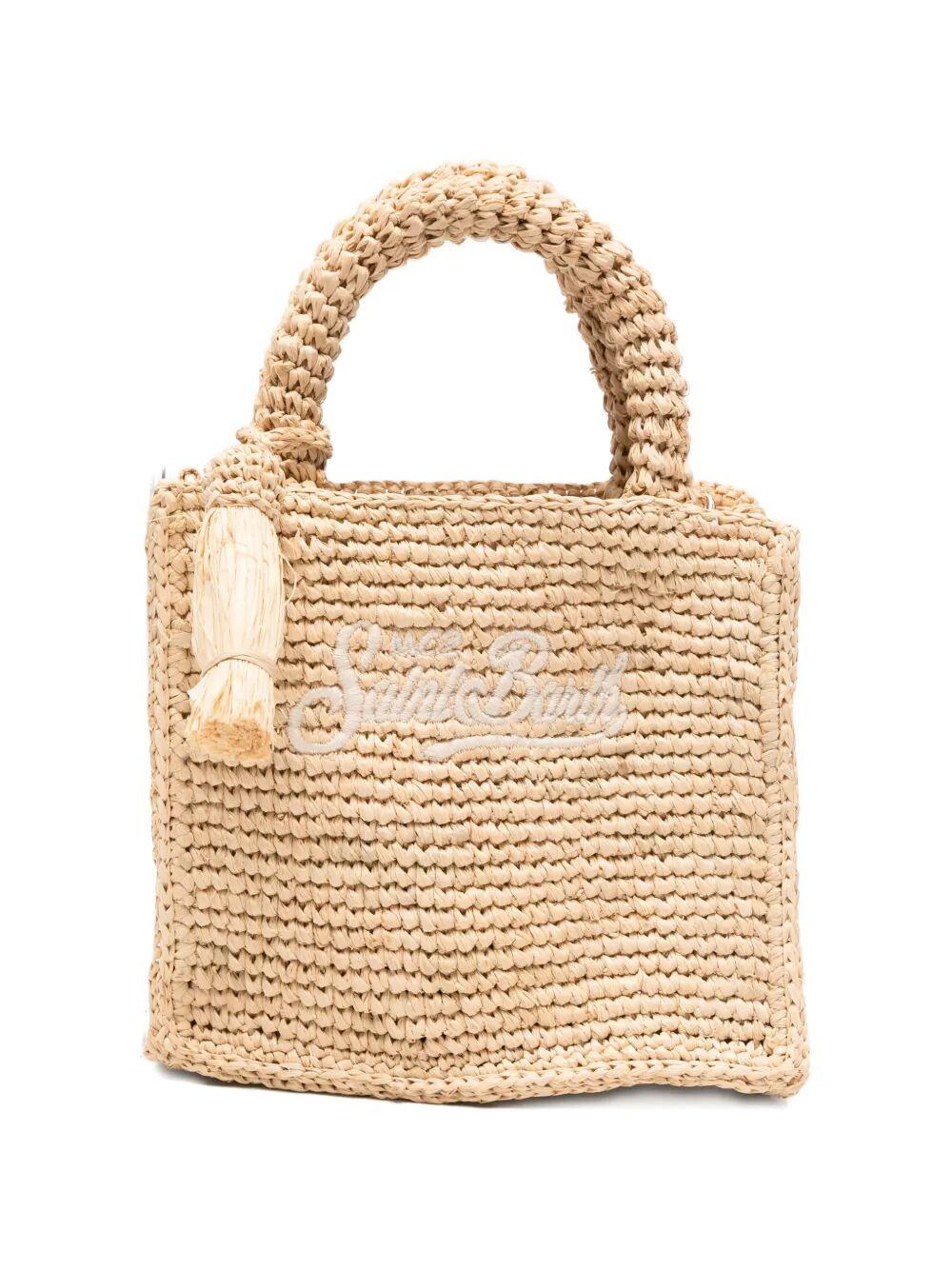 mc2 saint barth vanity mini raffia multicolour bag - women