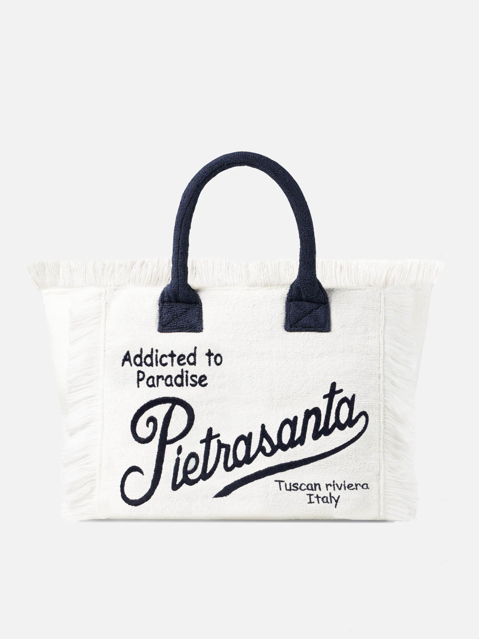 mc2 saint barth vanity terry shoulder bag with pietrasanta embroidery