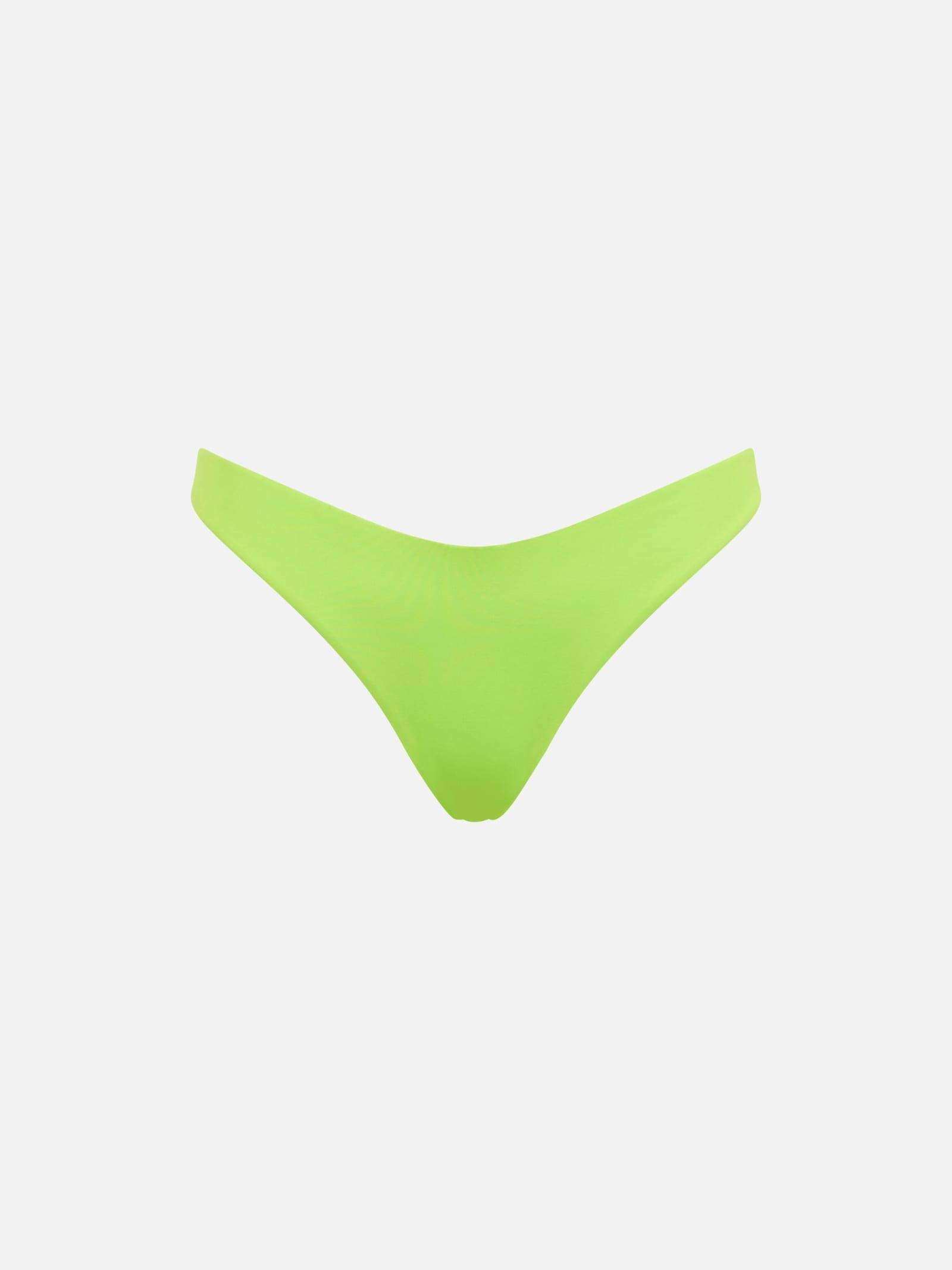 mc2 saint barth woman acid green cheeky swim briefs