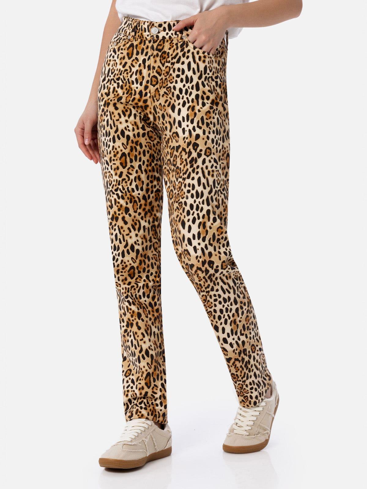 mc2 saint barth woman animalier print denim belleville