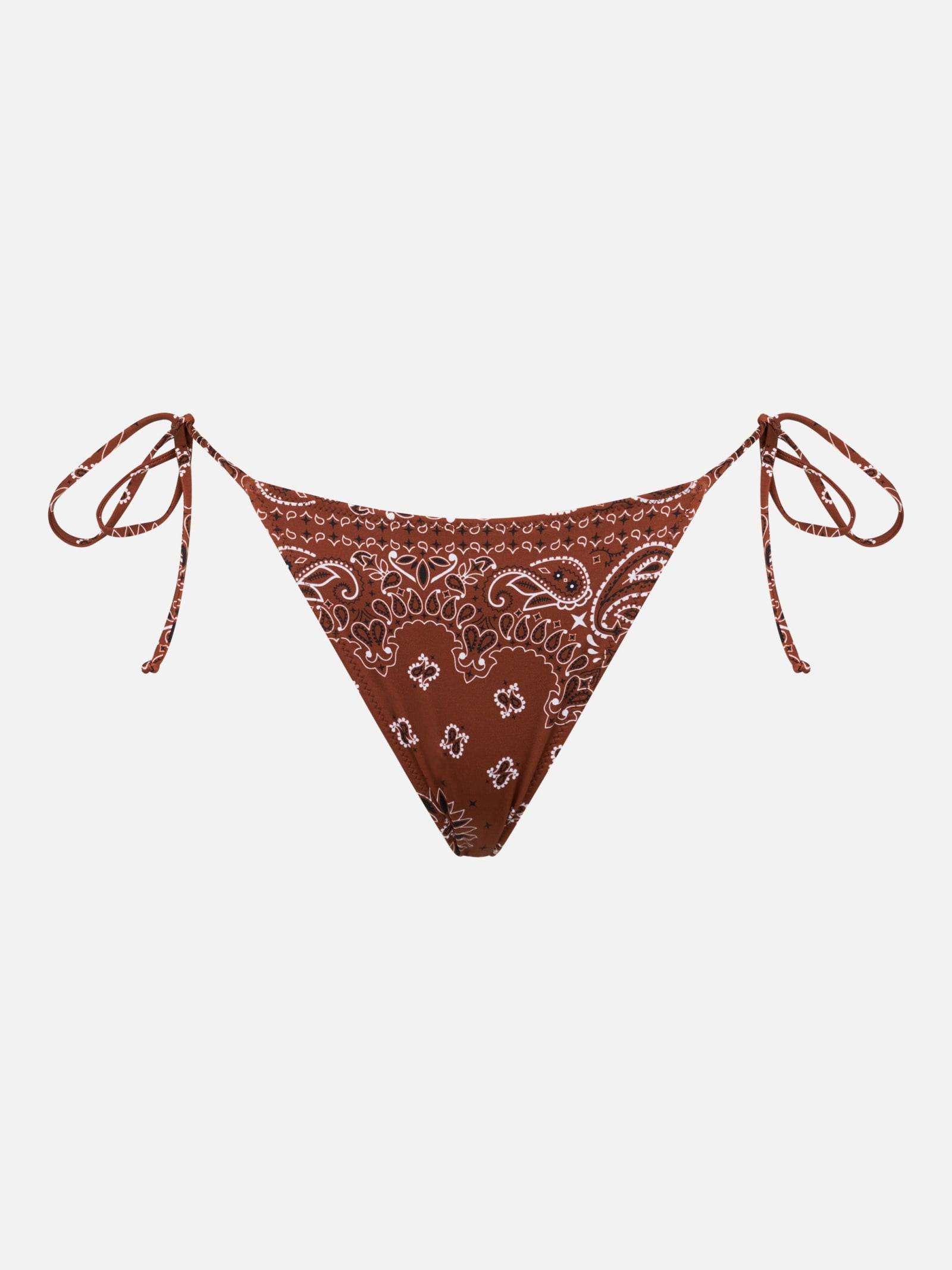mc2 saint barth woman bandanna swim briefs with side laces