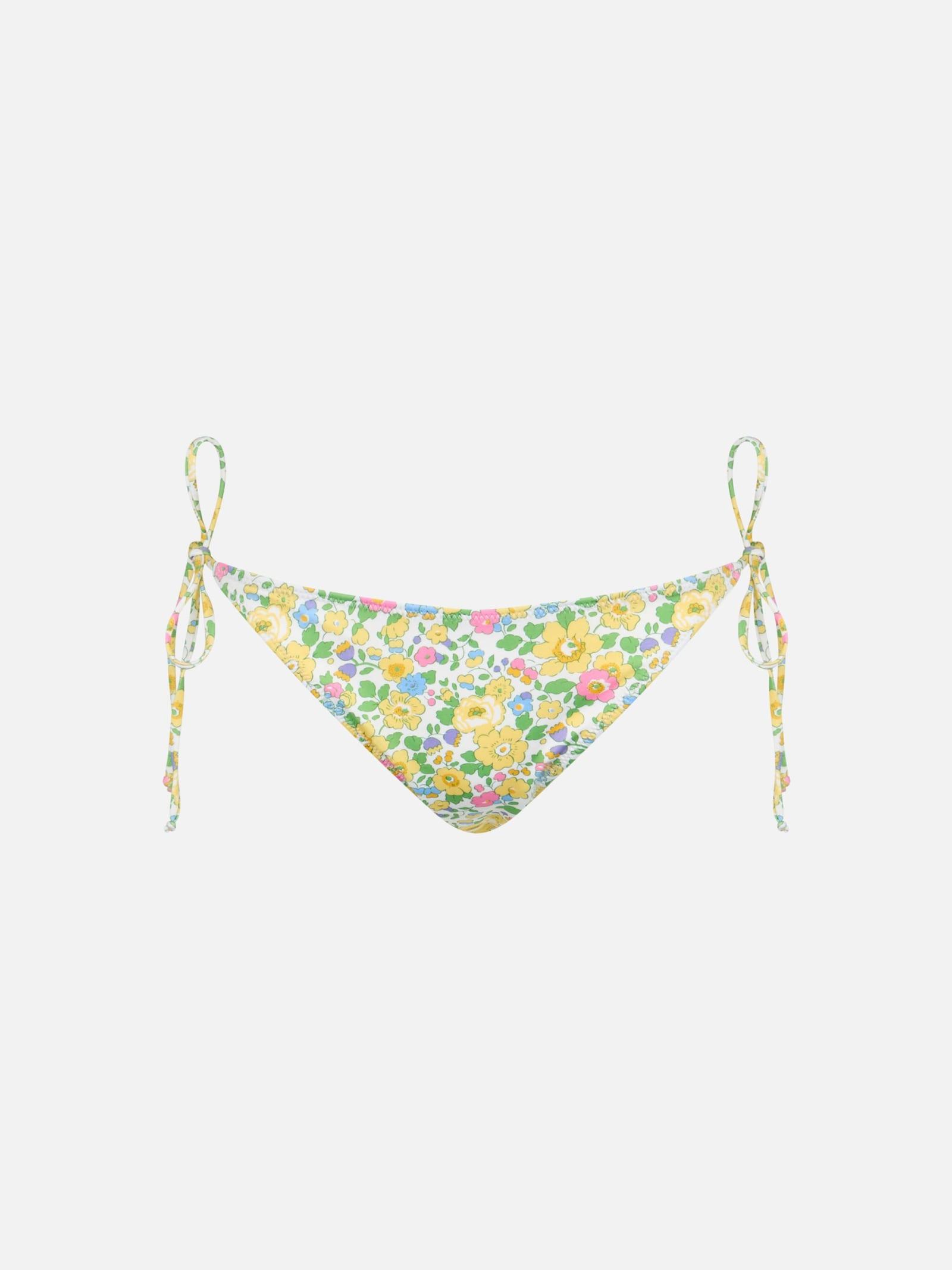 mc2 saint barth woman betsy classic swim briefs virgo made with liberty fabric