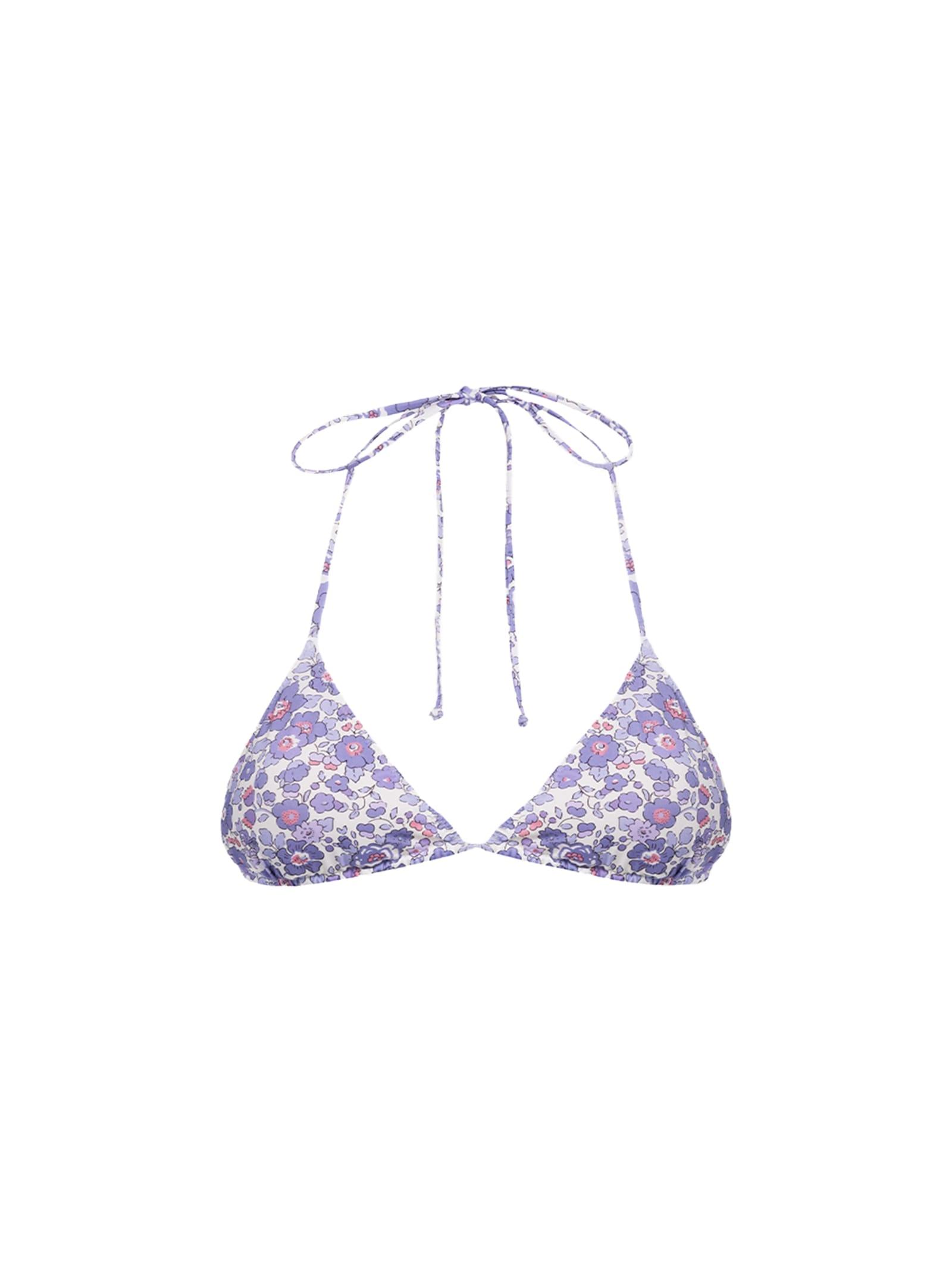 mc2 saint barth woman betsy triangle top swimsuit leah made with liberty fabric