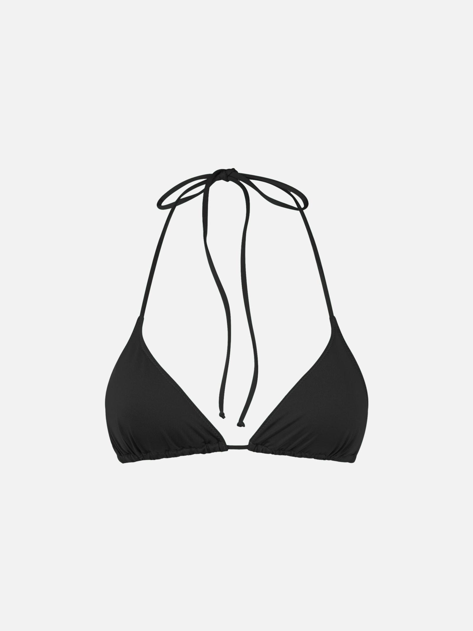 mc2 saint barth woman black triangle top swimsuit leah