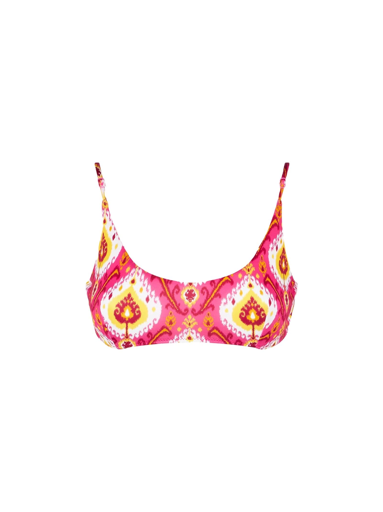 mc2 saint barth woman bralette swimsuit with ikat print