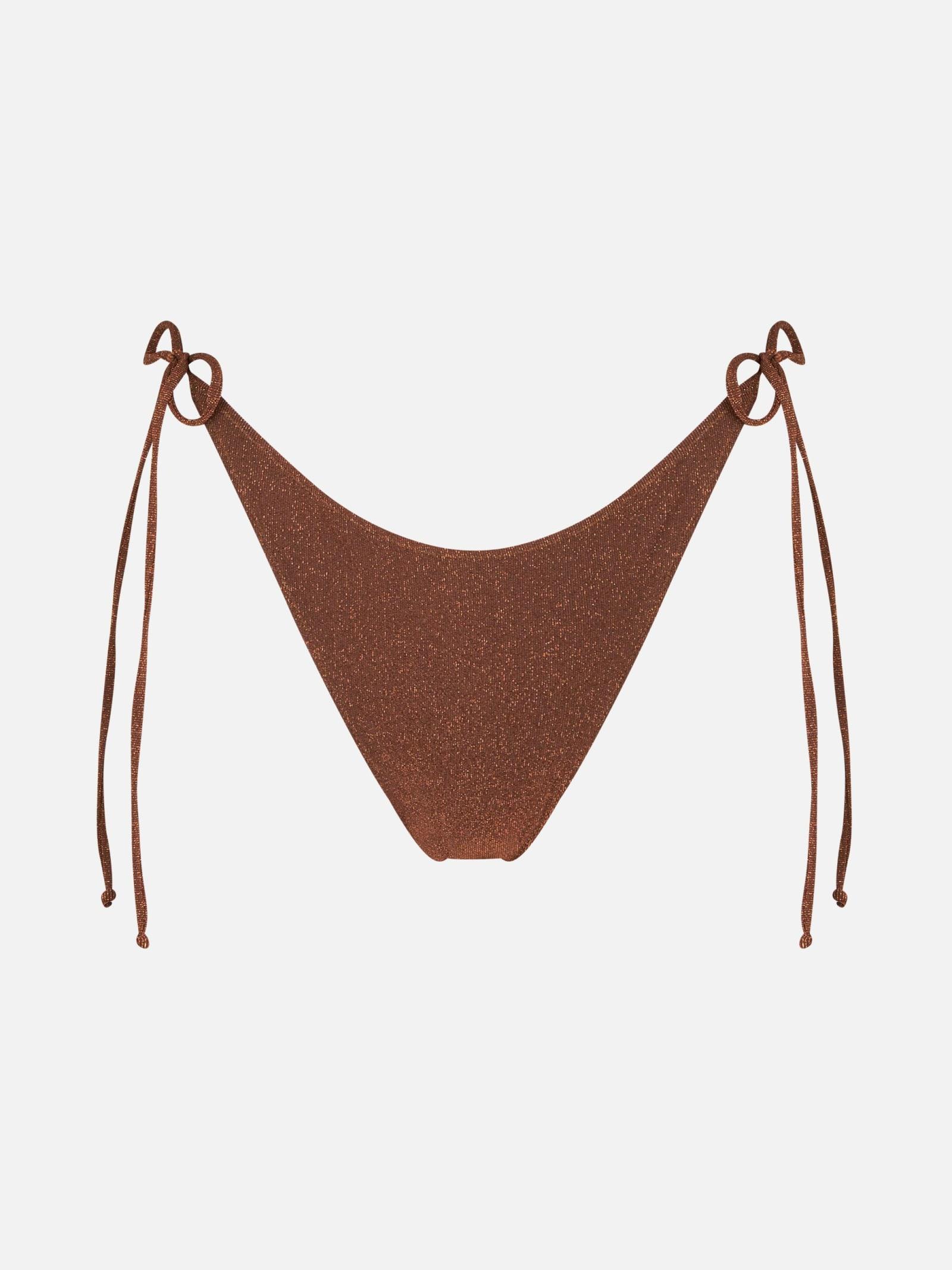 mc2 saint barth woman brown swim briefs