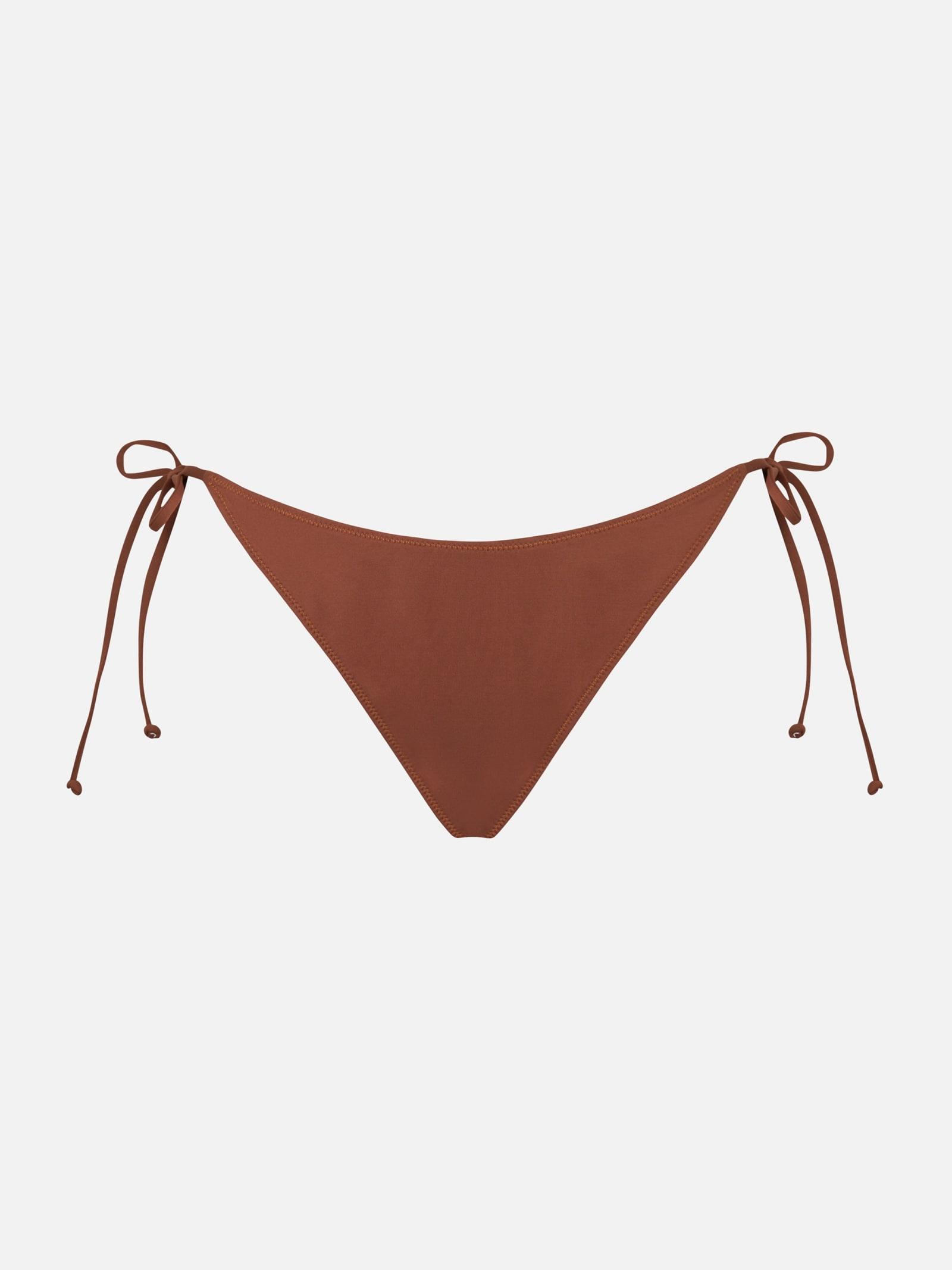 mc2 saint barth woman brown swim briefs