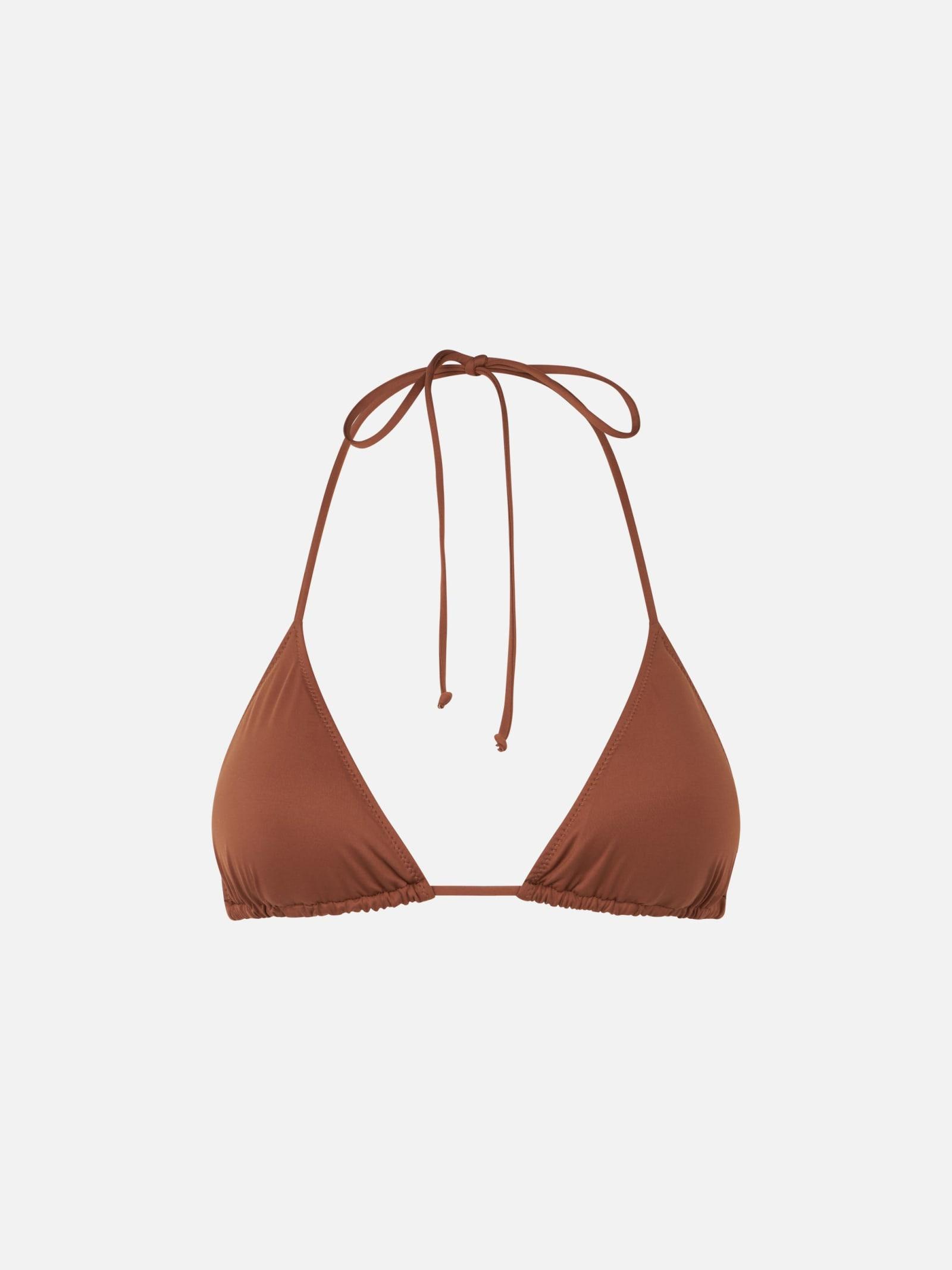 mc2 saint barth woman brown triangle top