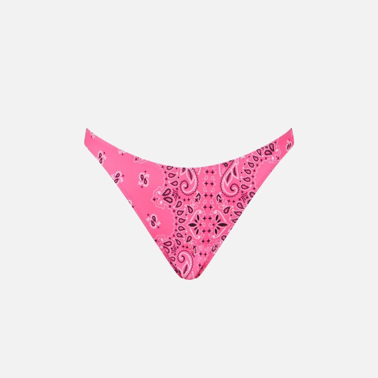 mc2 saint barth woman cheeky swim briefs with bandanna print