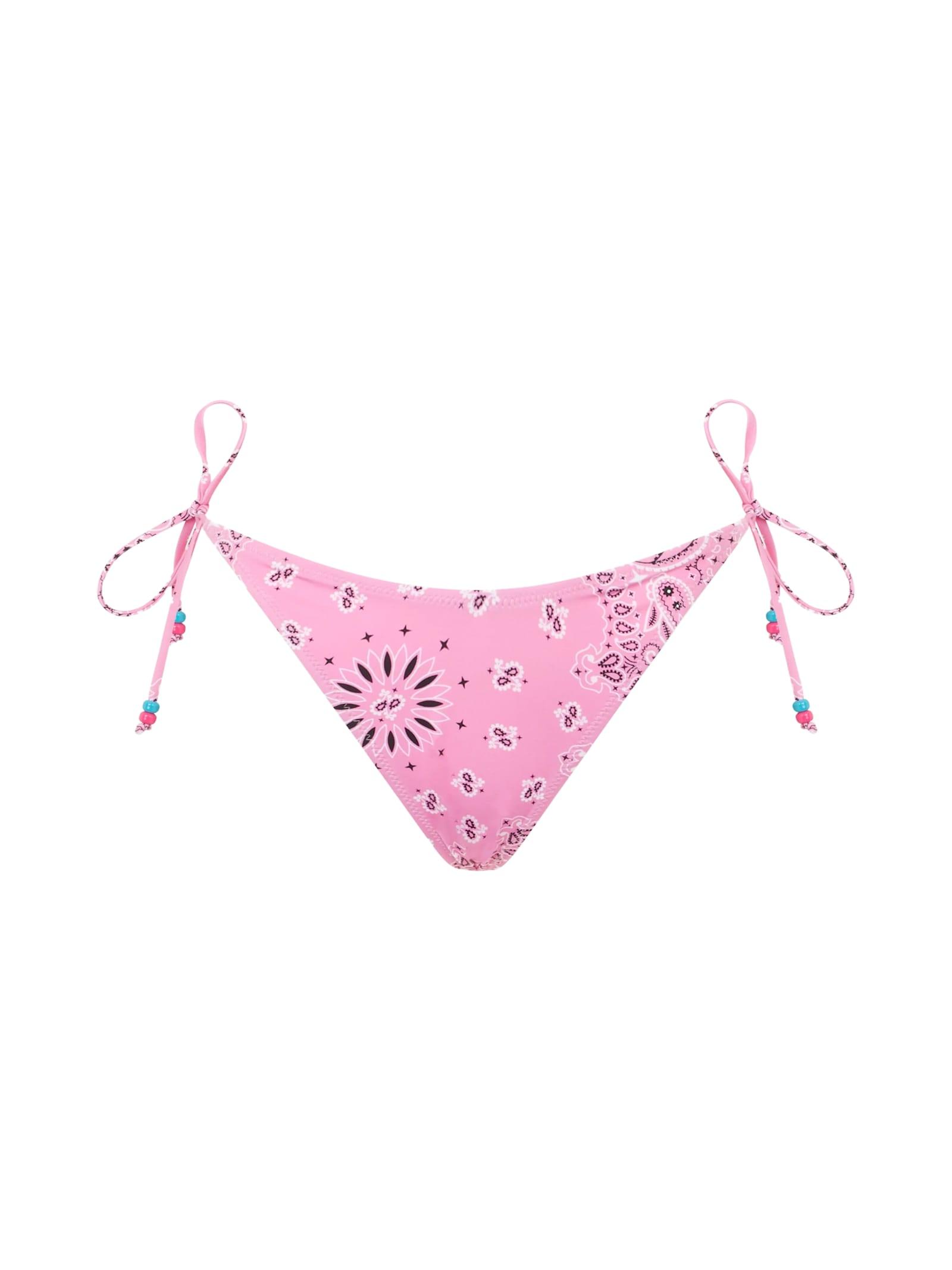 mc2 saint barth woman cheeky swim briefs with bandanna print