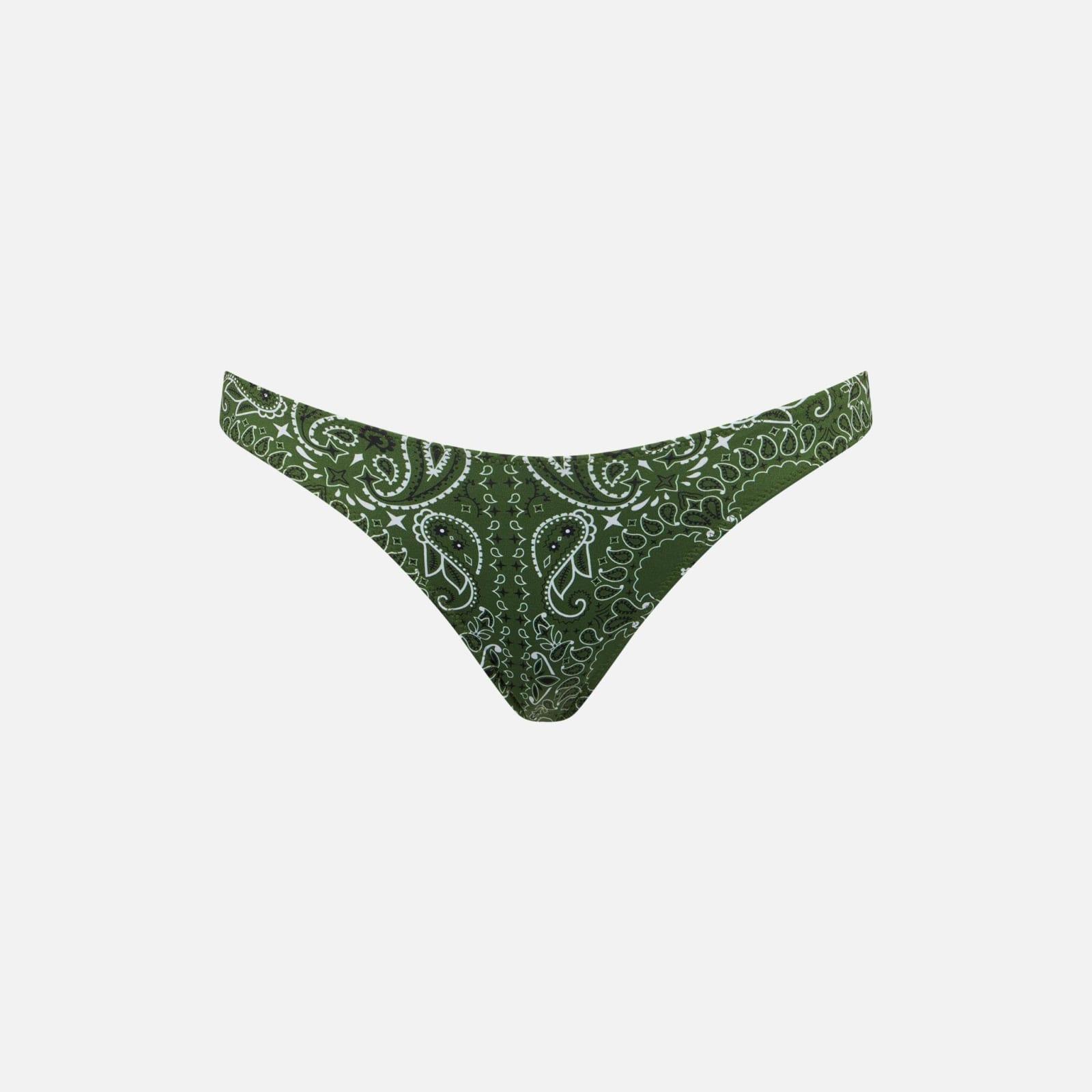 mc2 saint barth woman cheeky swim briefs with bandanna print