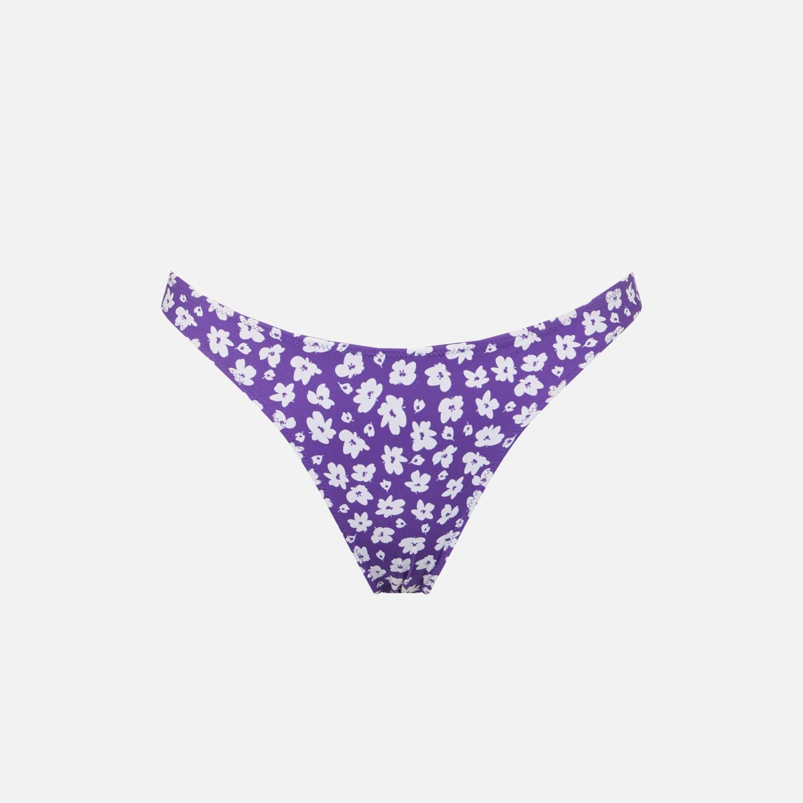 mc2 saint barth woman cheeky swim briefs with daisy print