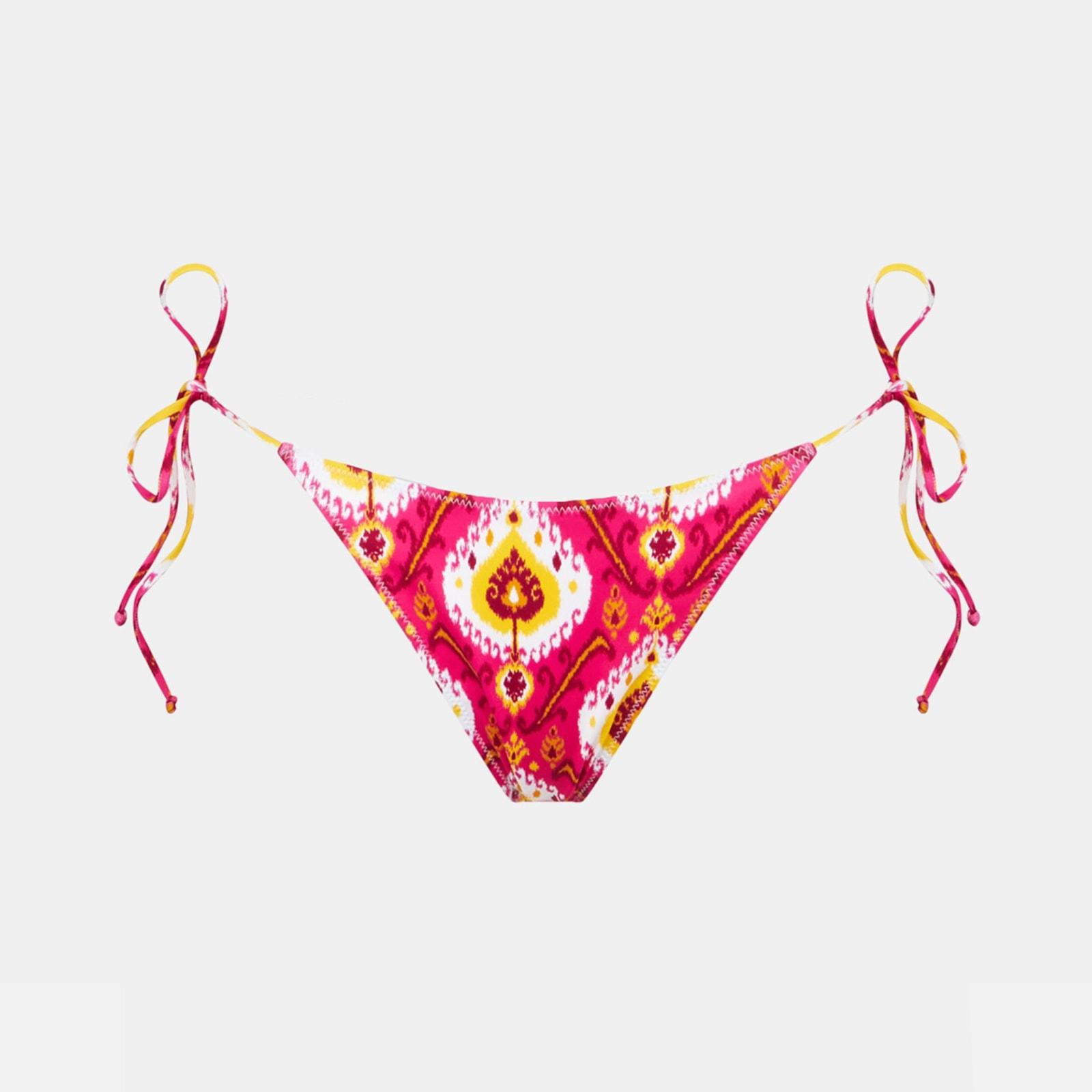 mc2 saint barth woman cheeky swim briefs with ikat print