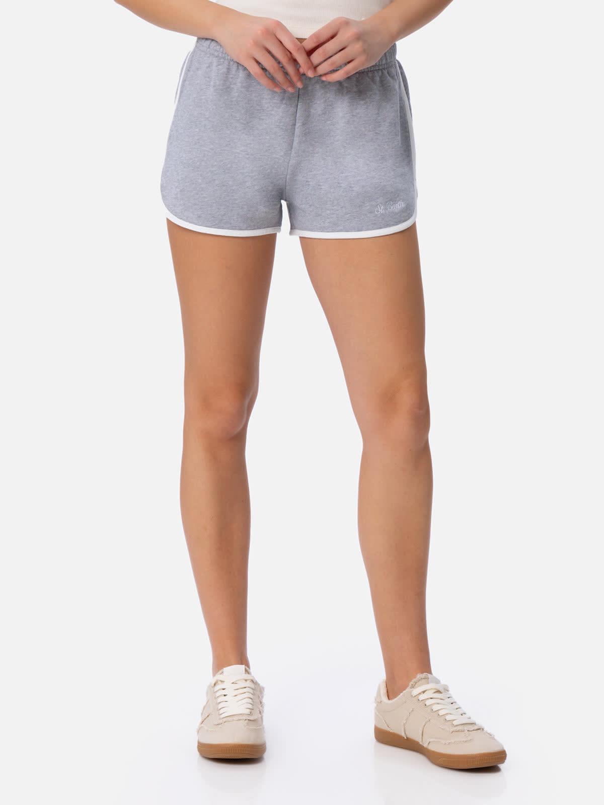 mc2 saint barth woman cotton pull up shorts francine