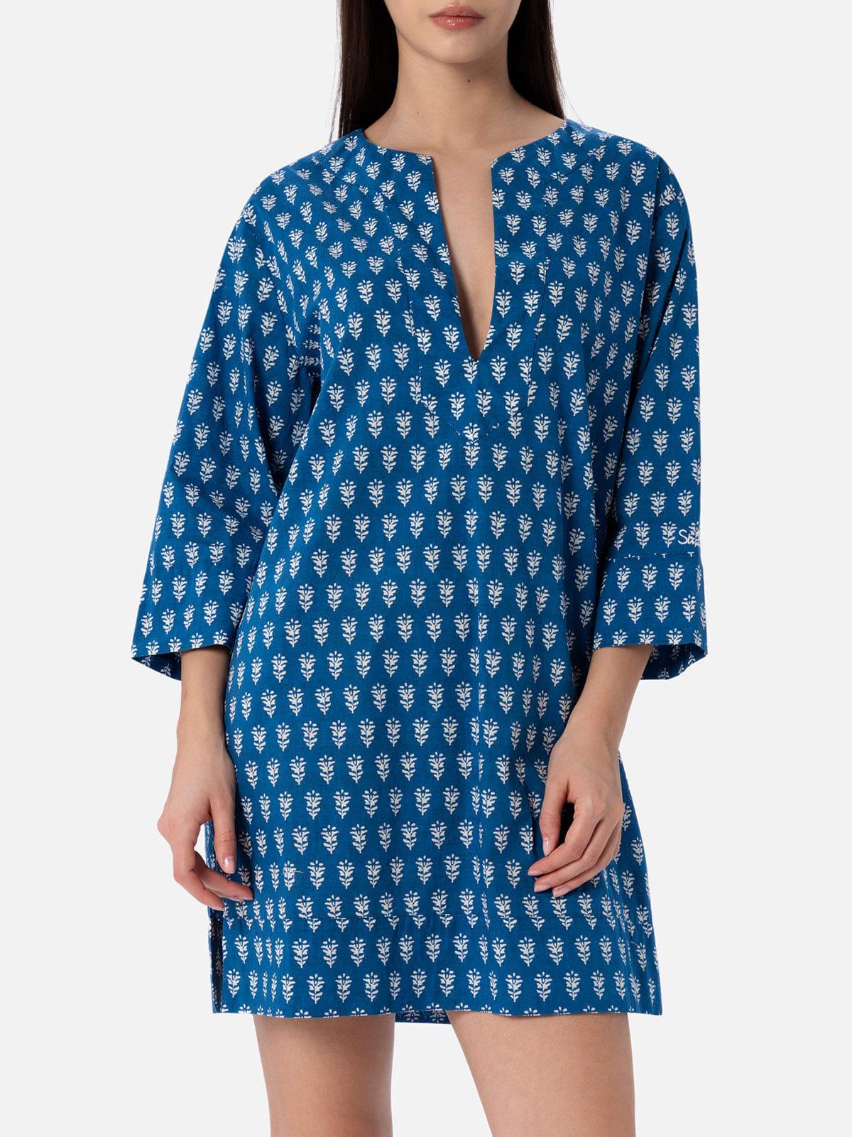 mc2 saint barth woman cotton tunic dress macha