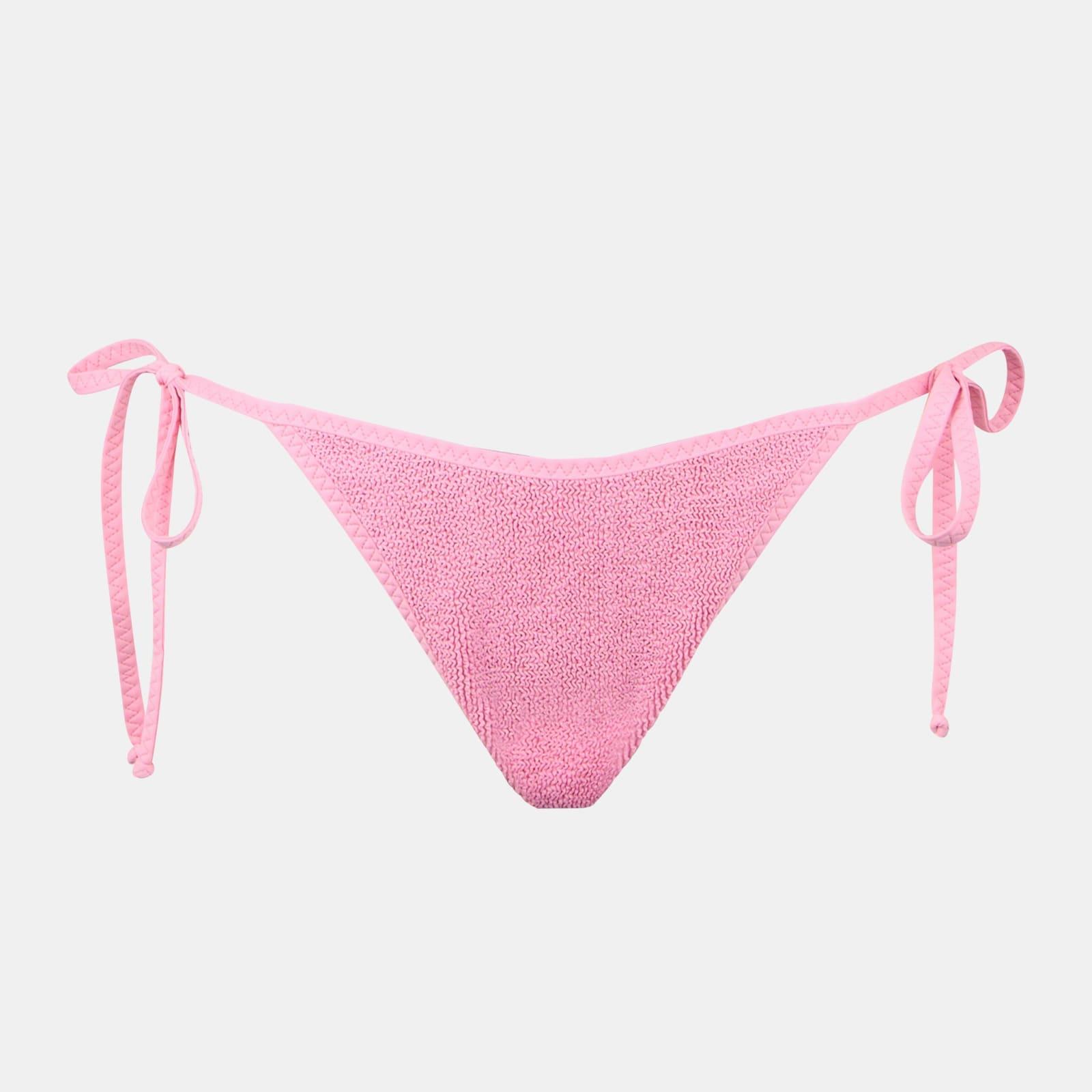mc2 saint barth woman crinkle pink swim briefs
