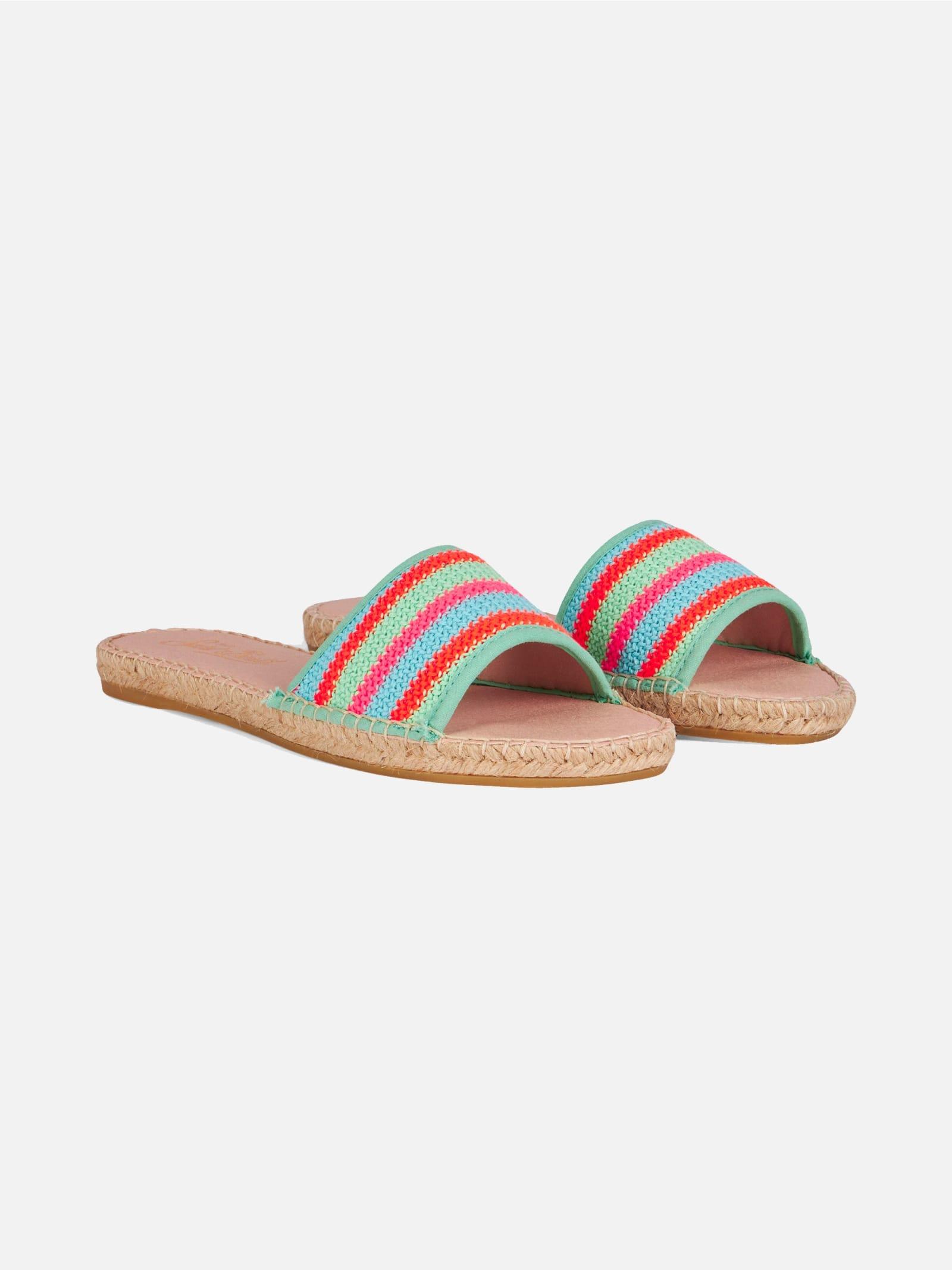 mc2 saint barth woman espadrillas with crochet stripes