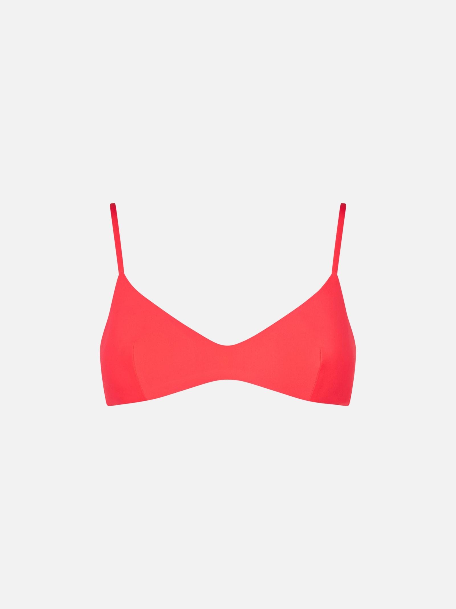 mc2 saint barth woman fluo red bralette top