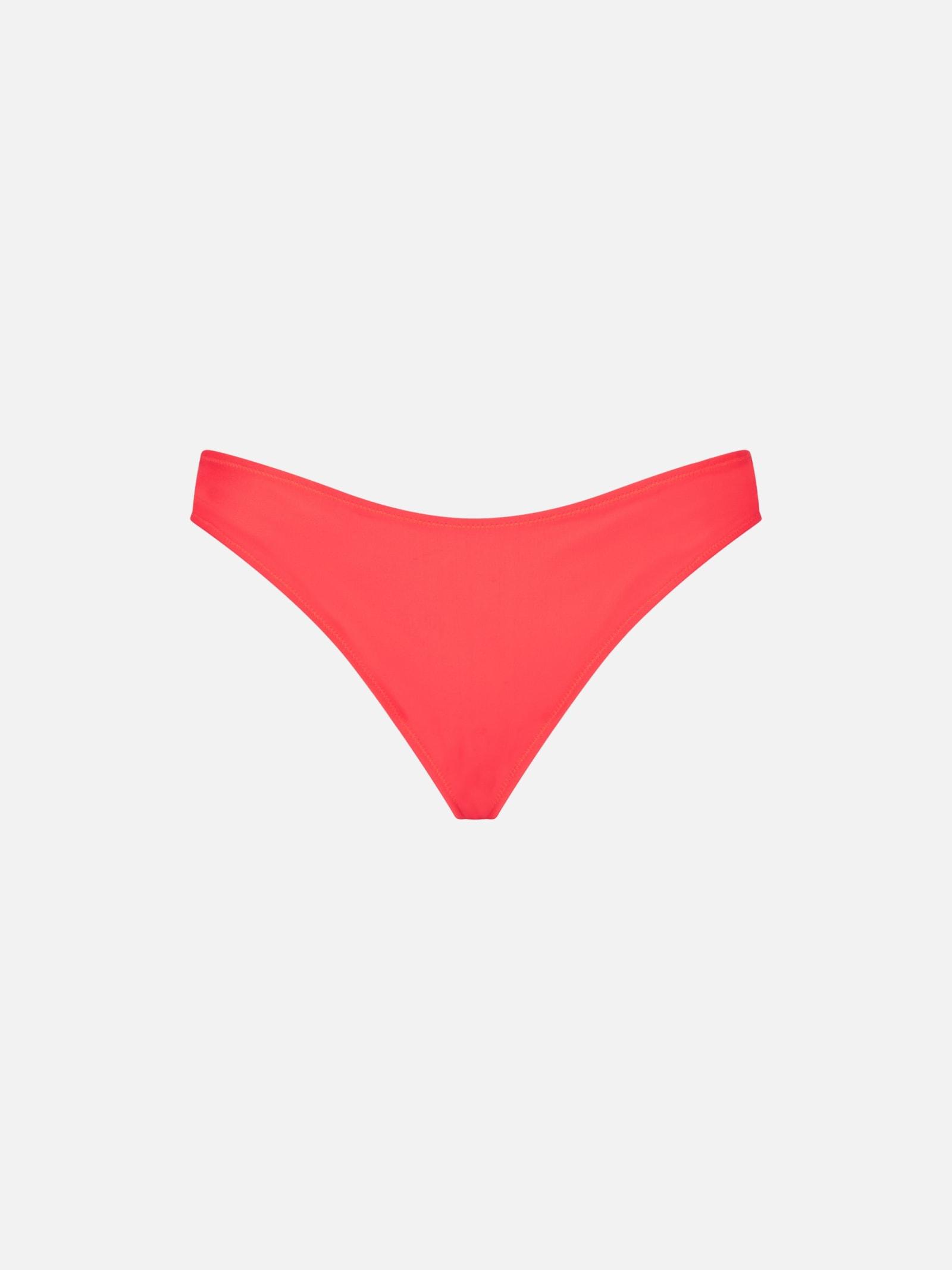 mc2 saint barth woman fluo red swim briefs