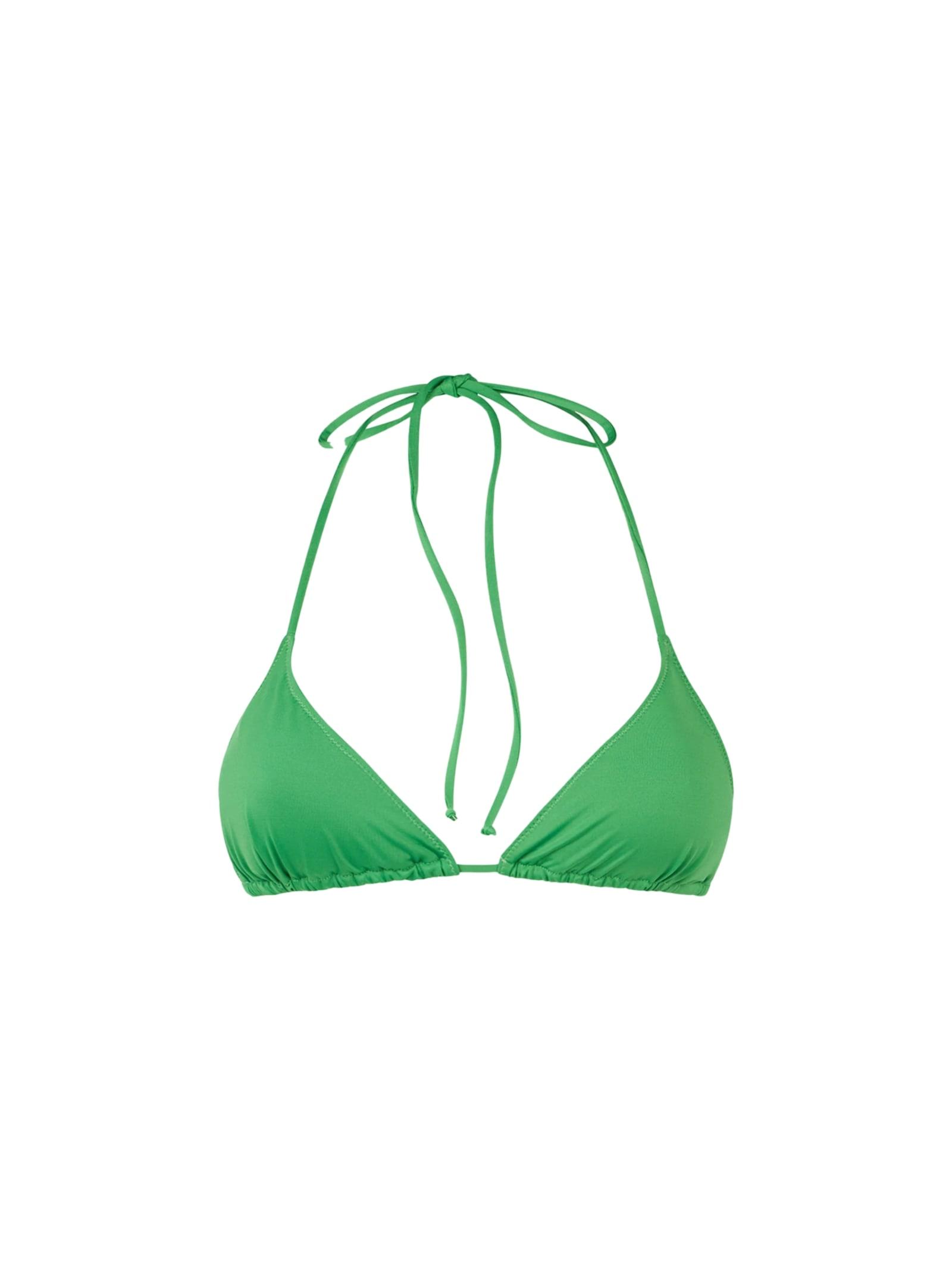mc2 saint barth woman green triangle top swimsuit
