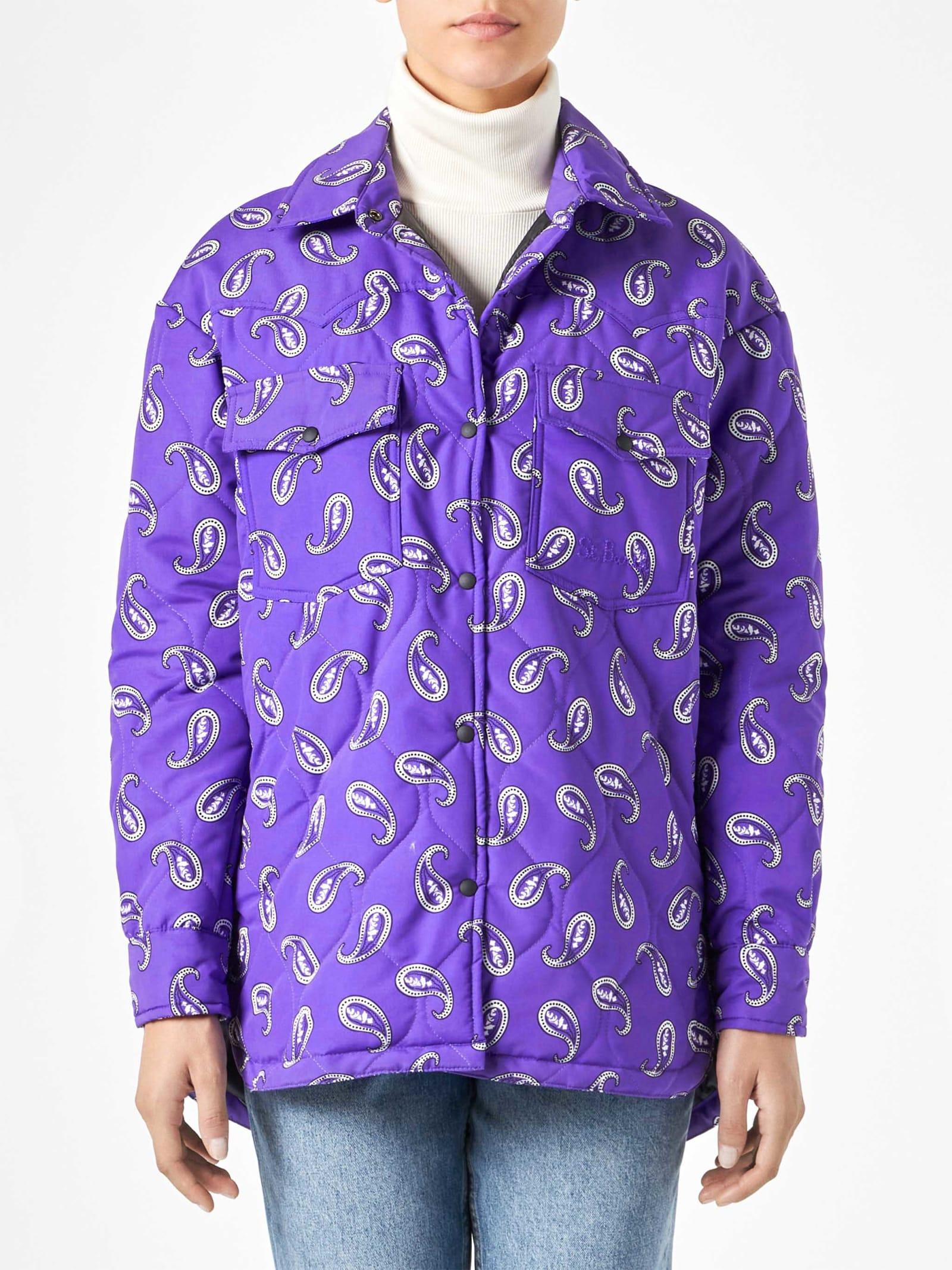 mc2 saint barth woman jacket with paisley print