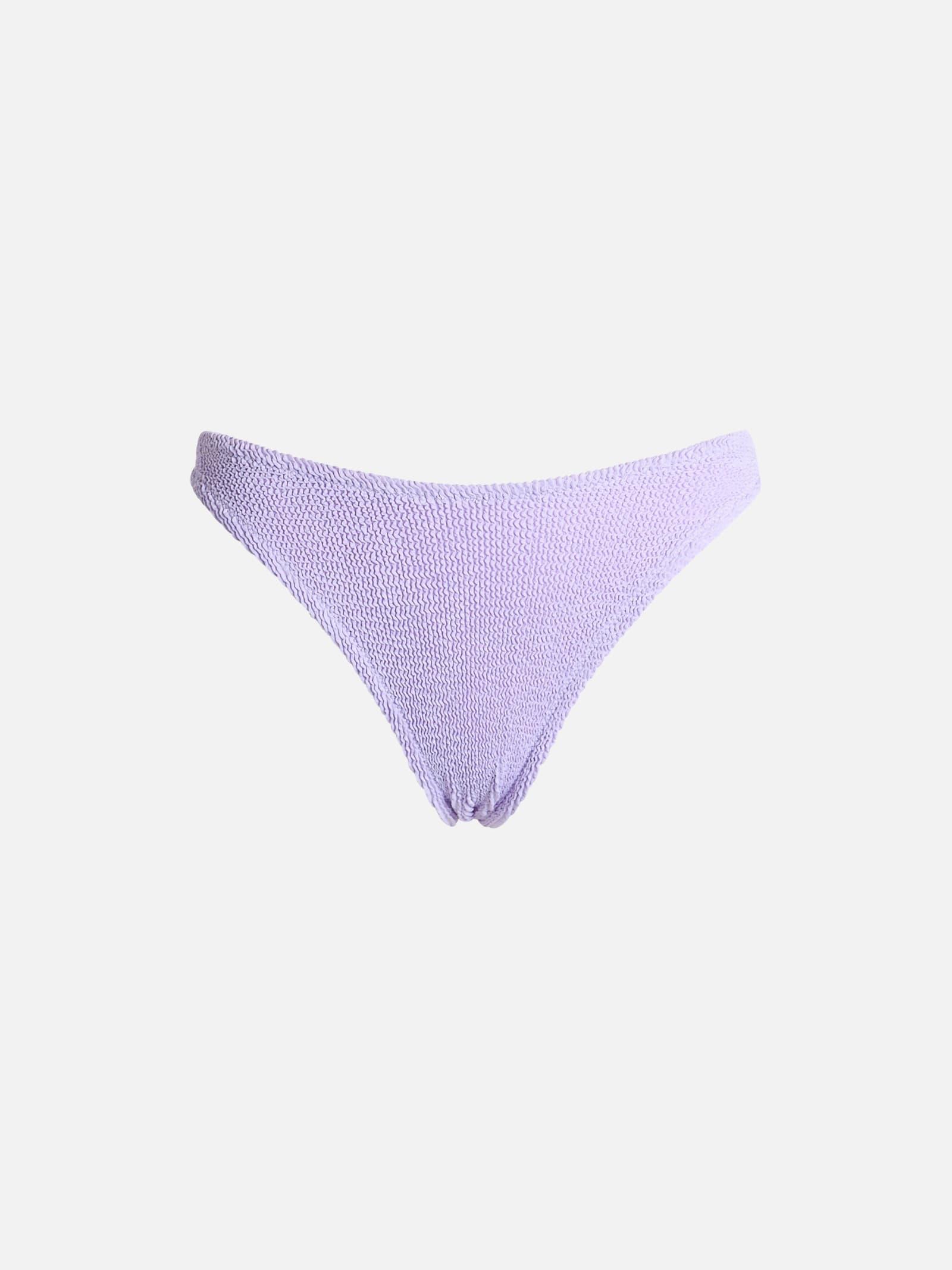 mc2 saint barth woman lilac classic crinkle swim briefs elise